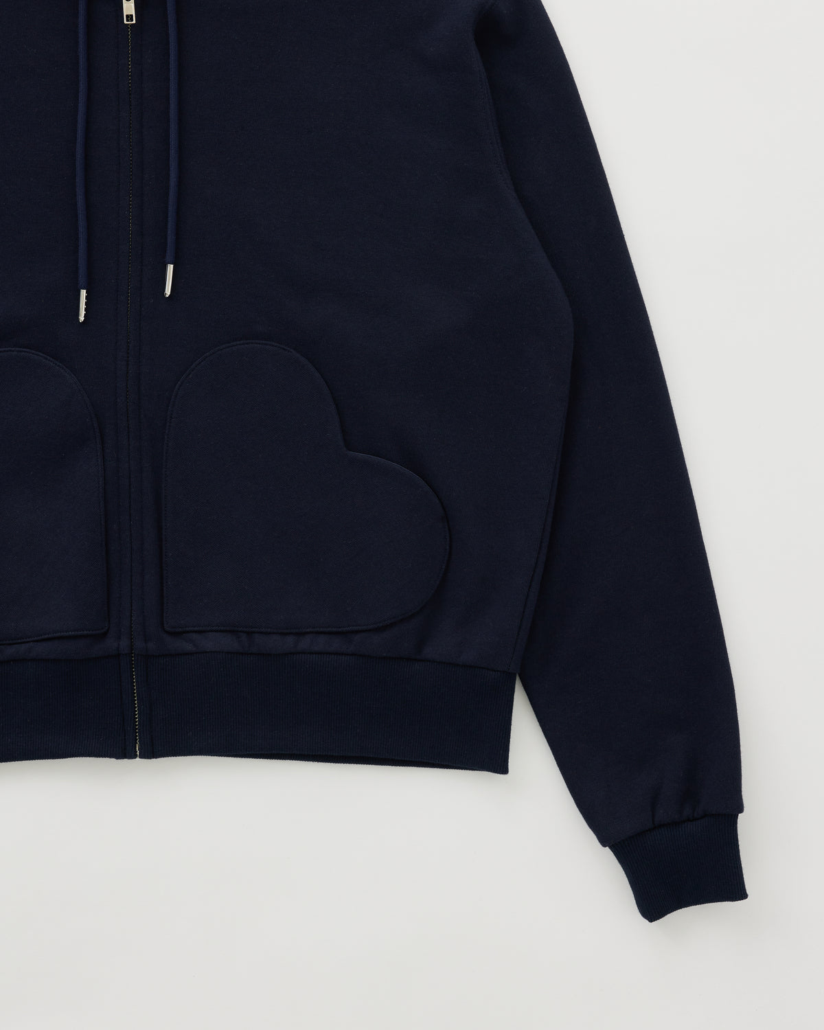 Double heart pocket hoodie