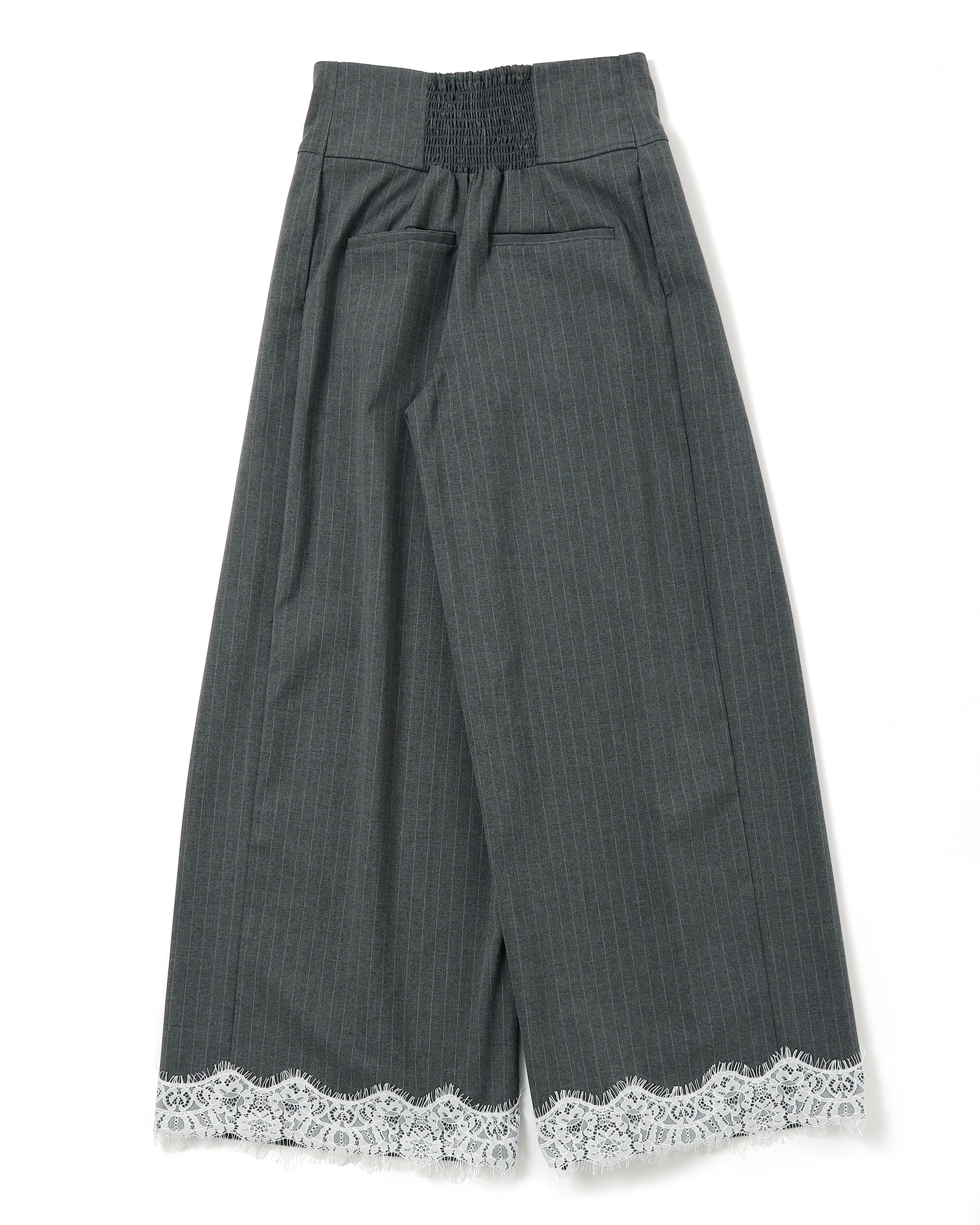Corset wide pants (stripe)