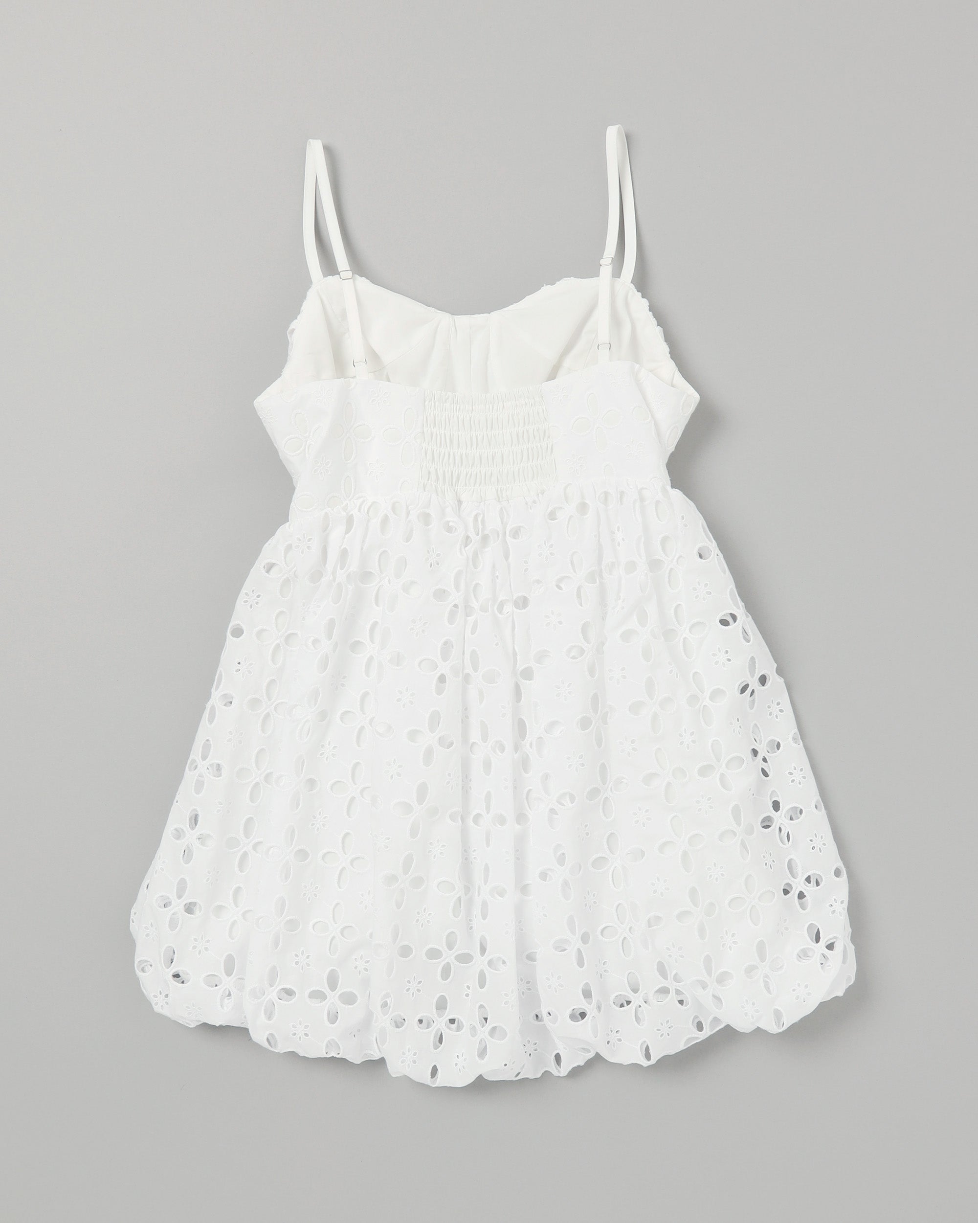 Cotton lace balloon tunic