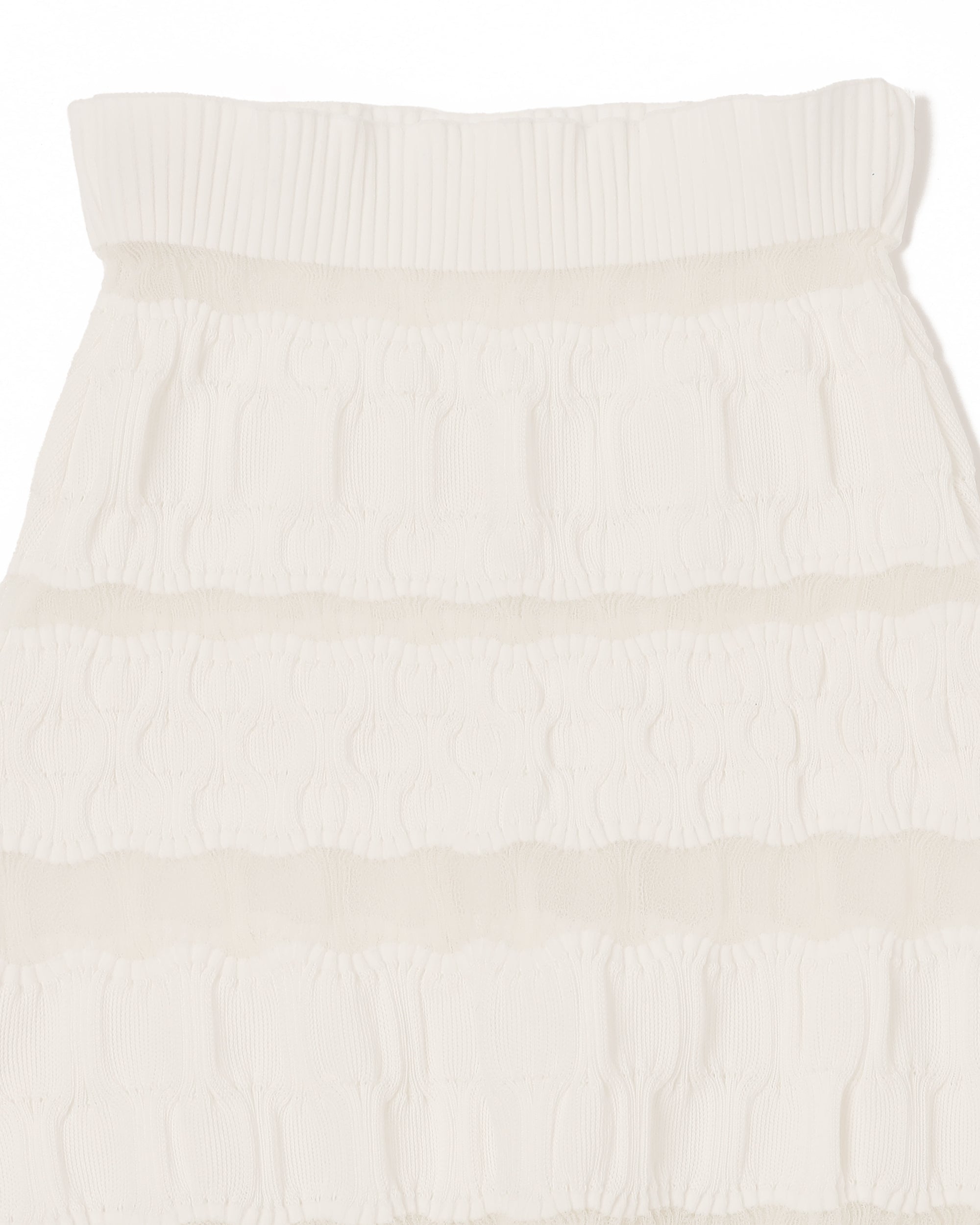 <b>Nadia Wire</b><br>Mini Bubble Skirt / White
