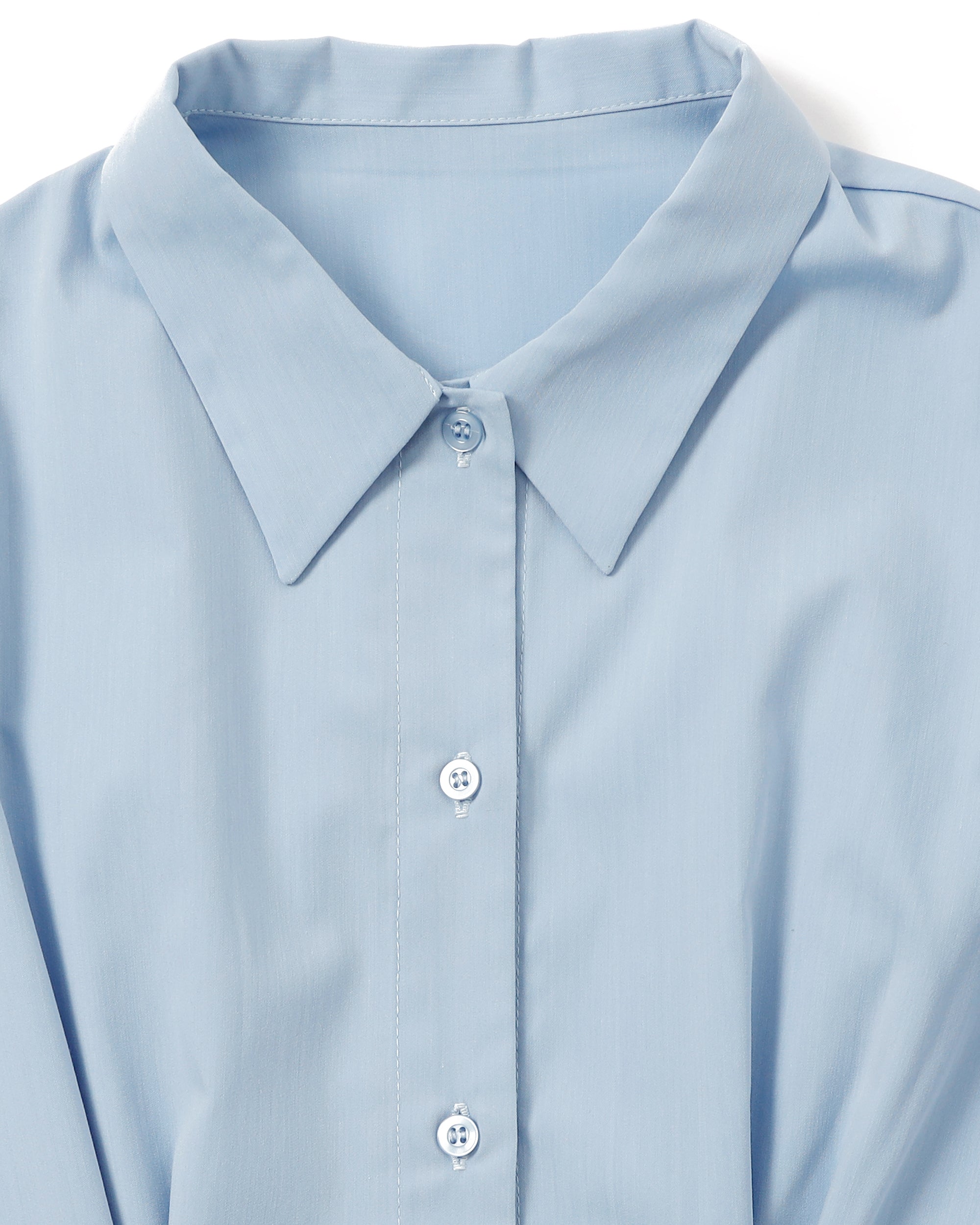 CANDY PUFF SLEEVE SHIRT(BLUE)