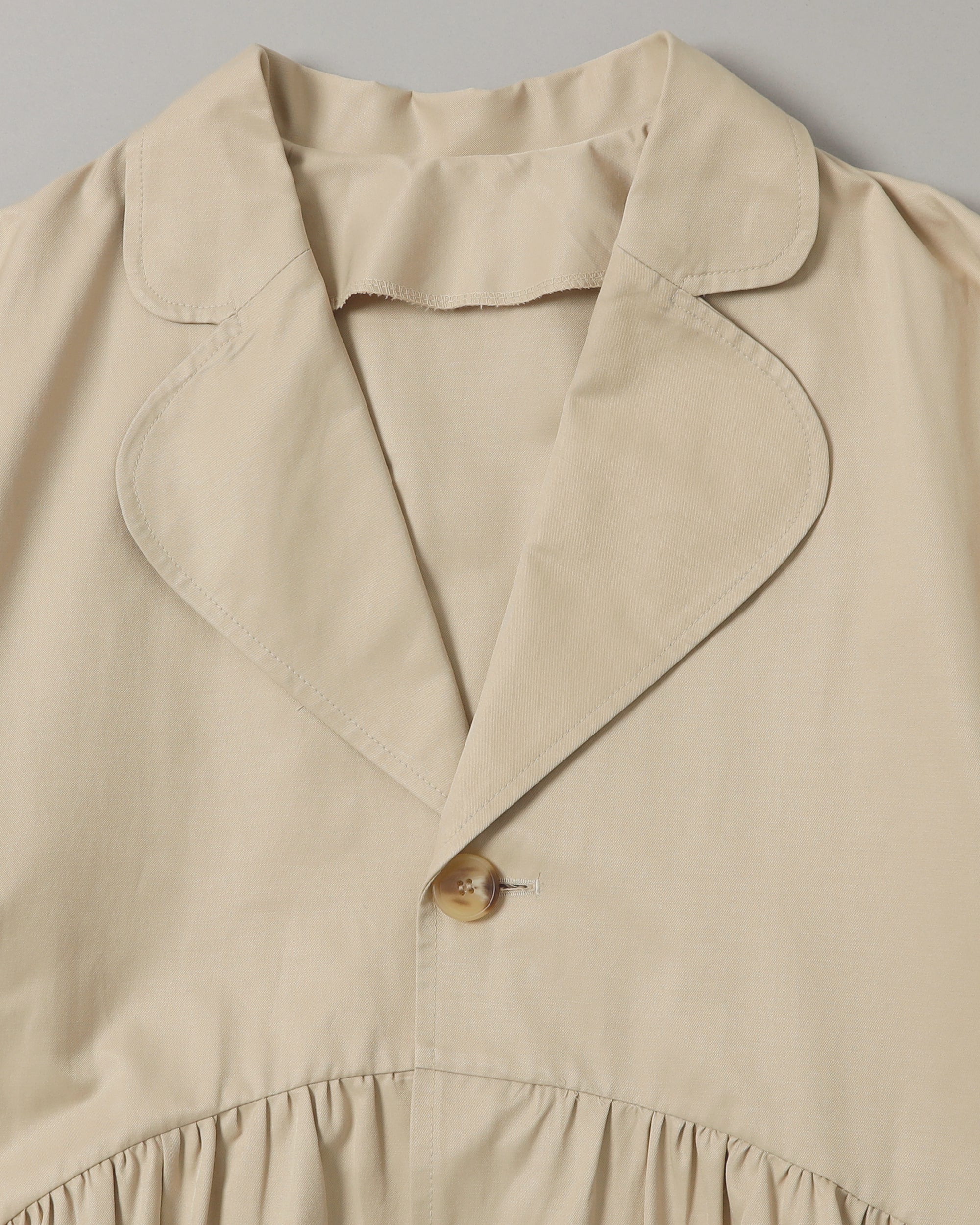 Balloon gather coat (beige)
