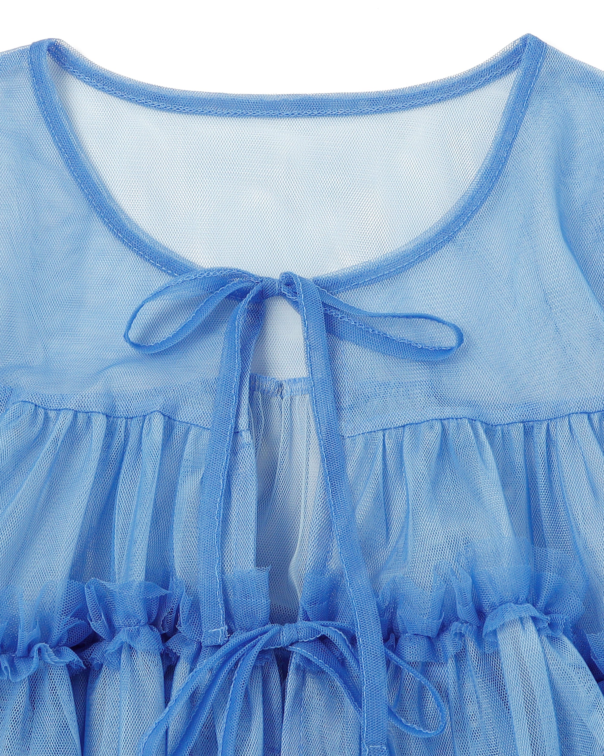 PUFF TIED BOLERO (BLUE)