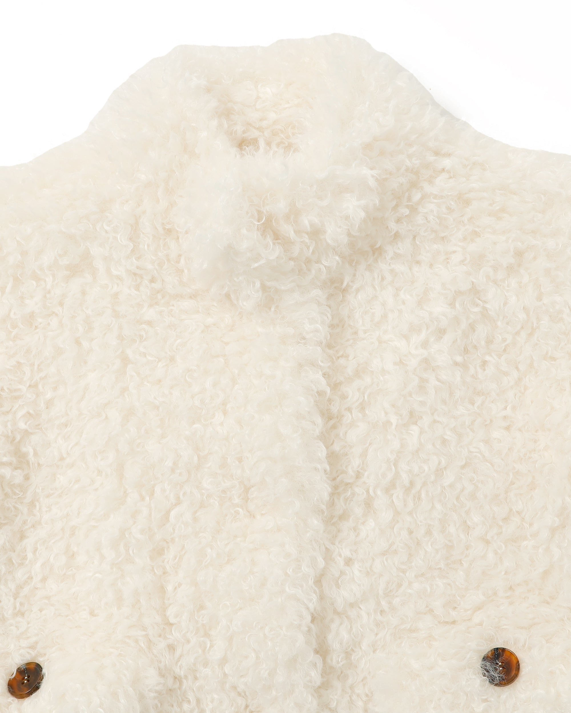 Cropped fur jacket