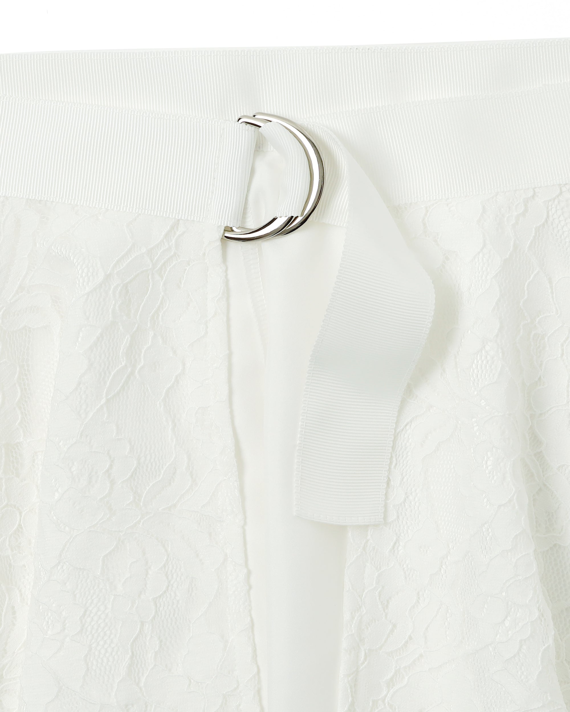 Lace draped wrap skirt