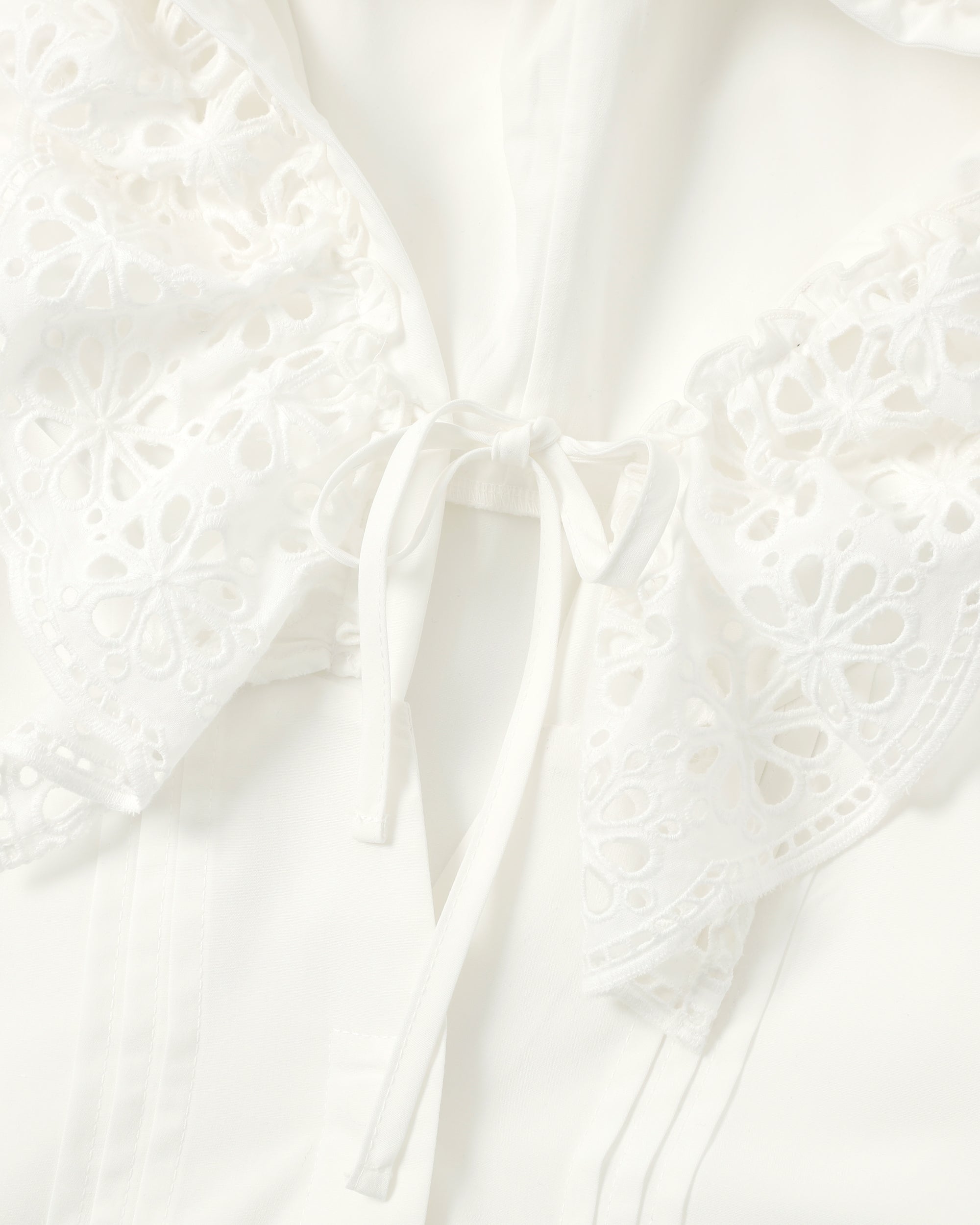 Cotton lace hoodie dress