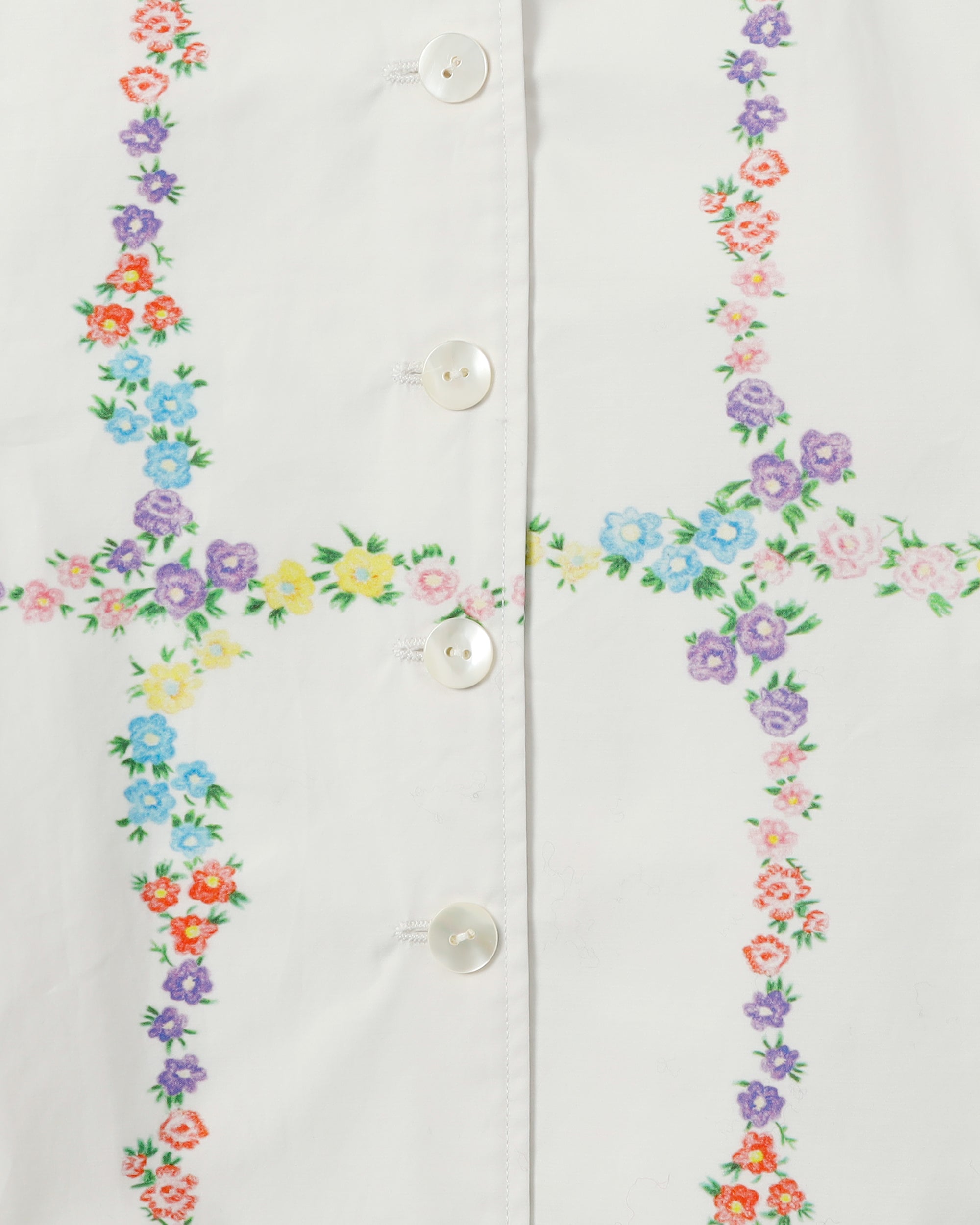 <b>yuhan wang</b><br>floral checked blouse