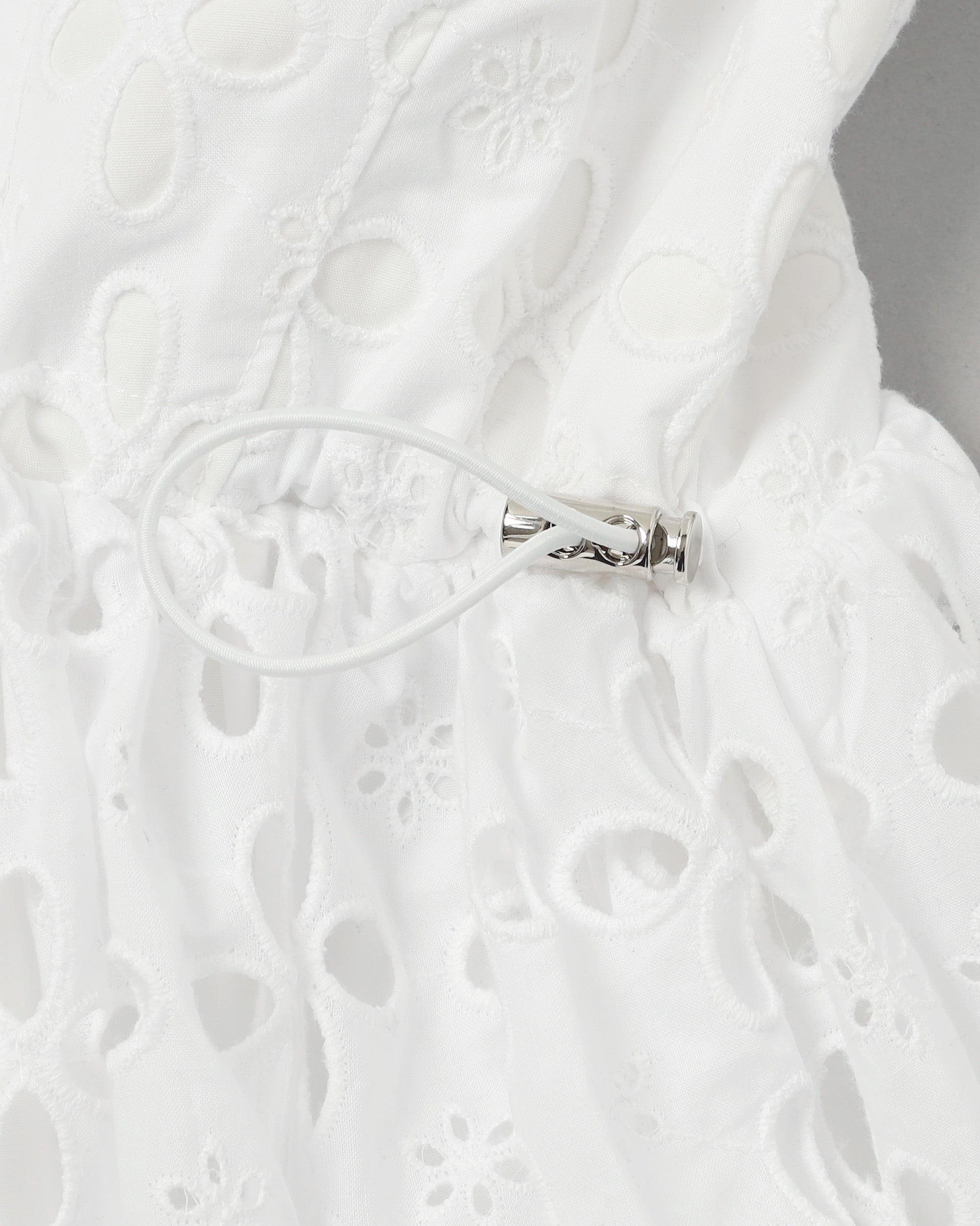 Cotton lace balloon tunic