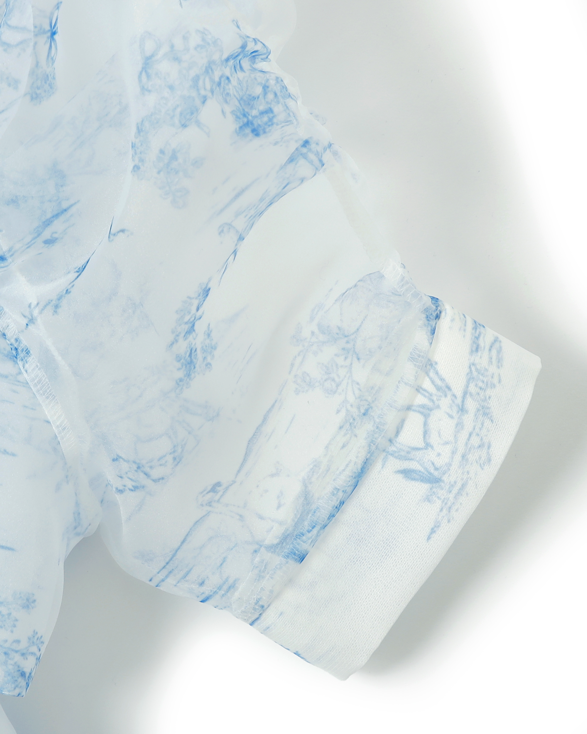 Toile de Jouy organdy dress coat dress