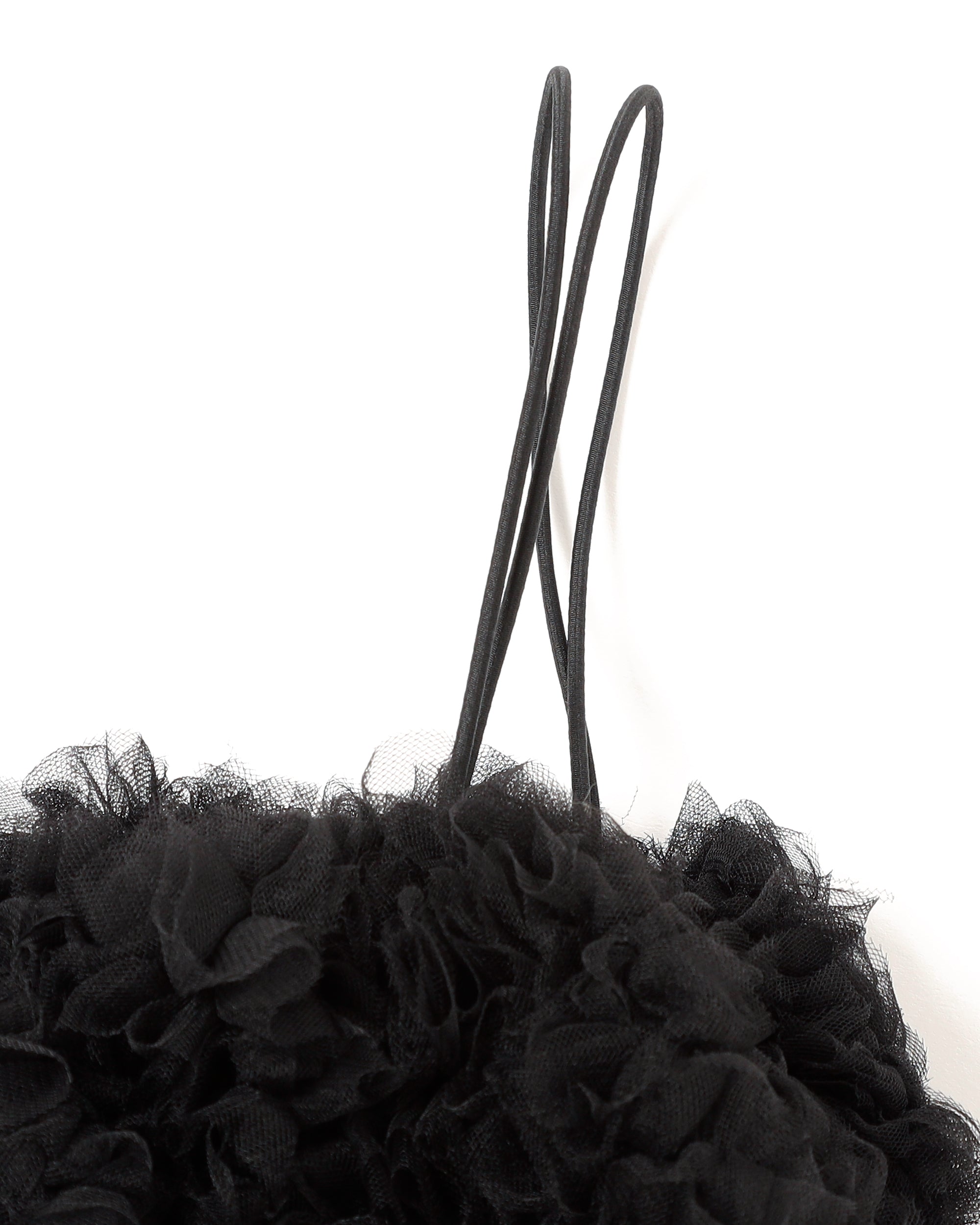 Tulle balloon bustier (black)