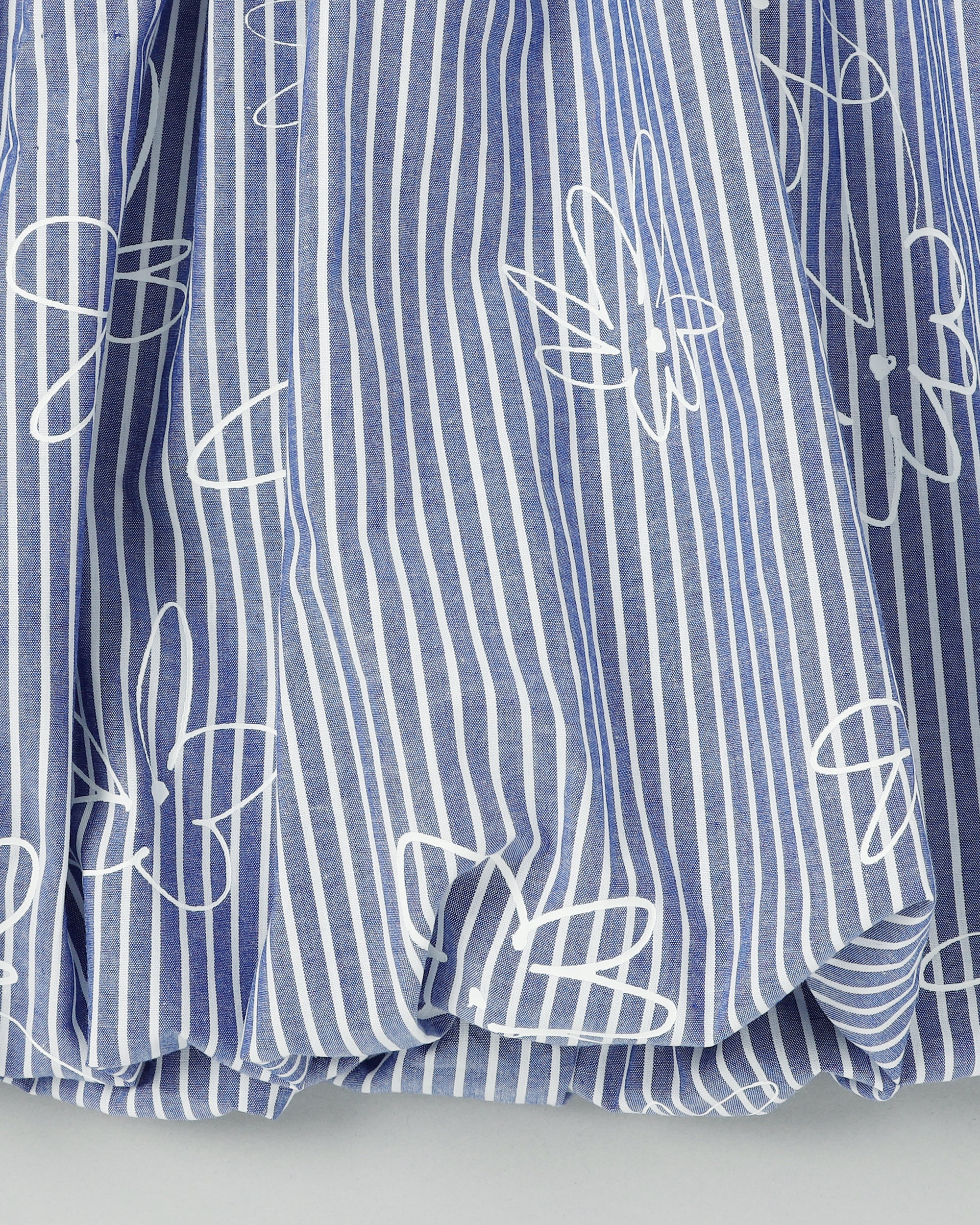 Balloon mini skirt (blue flower)