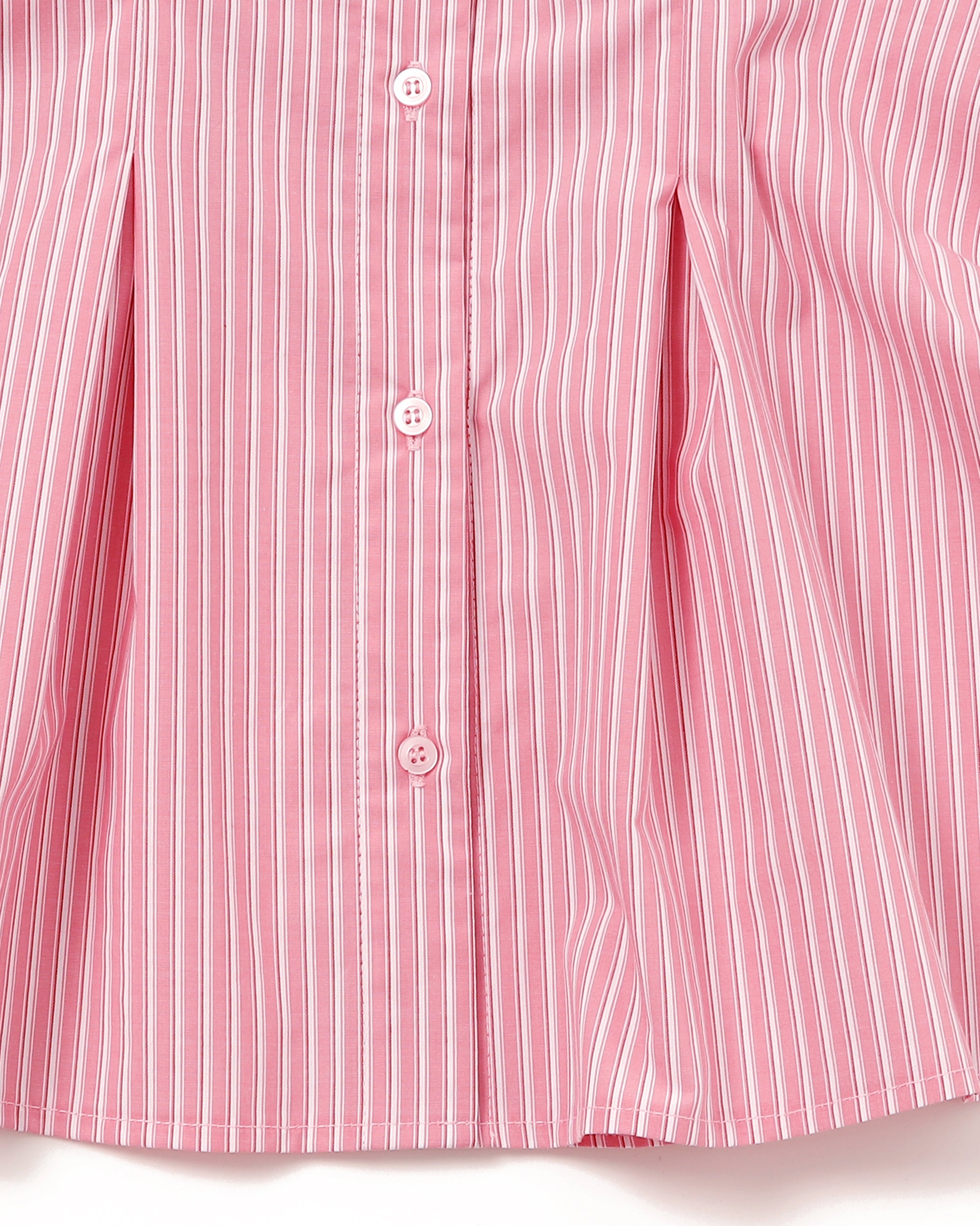 CANDY PUFF STRIPE SHIRT (PINK)