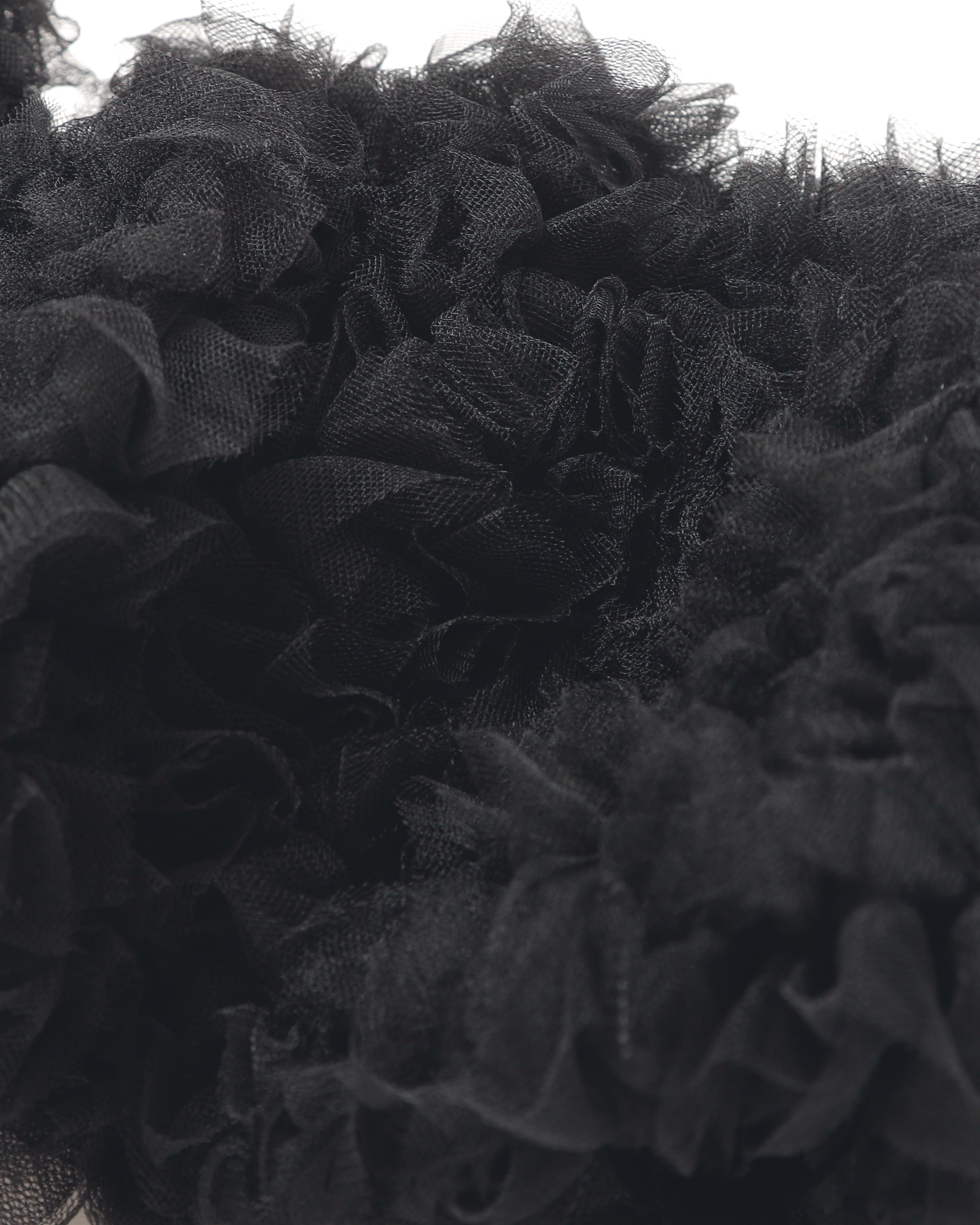 Tulle balloon bustier (black)