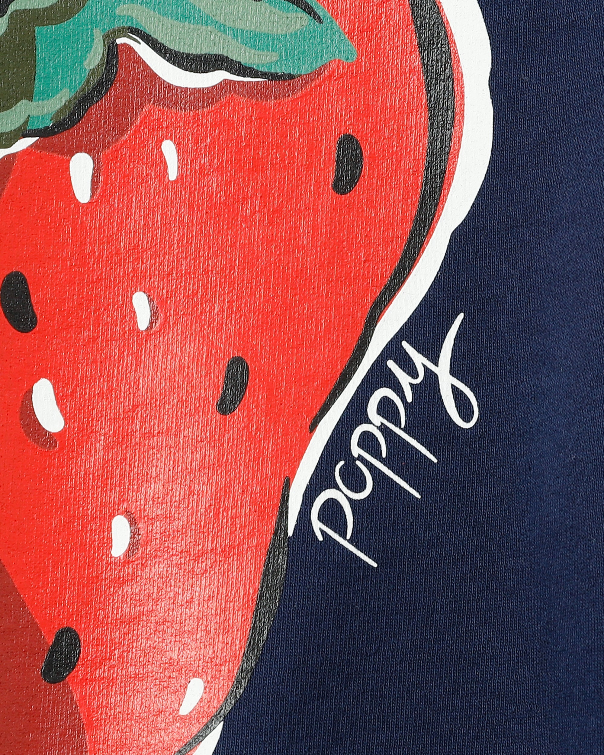KIDS strawberry printed sweatshirts (Navy)