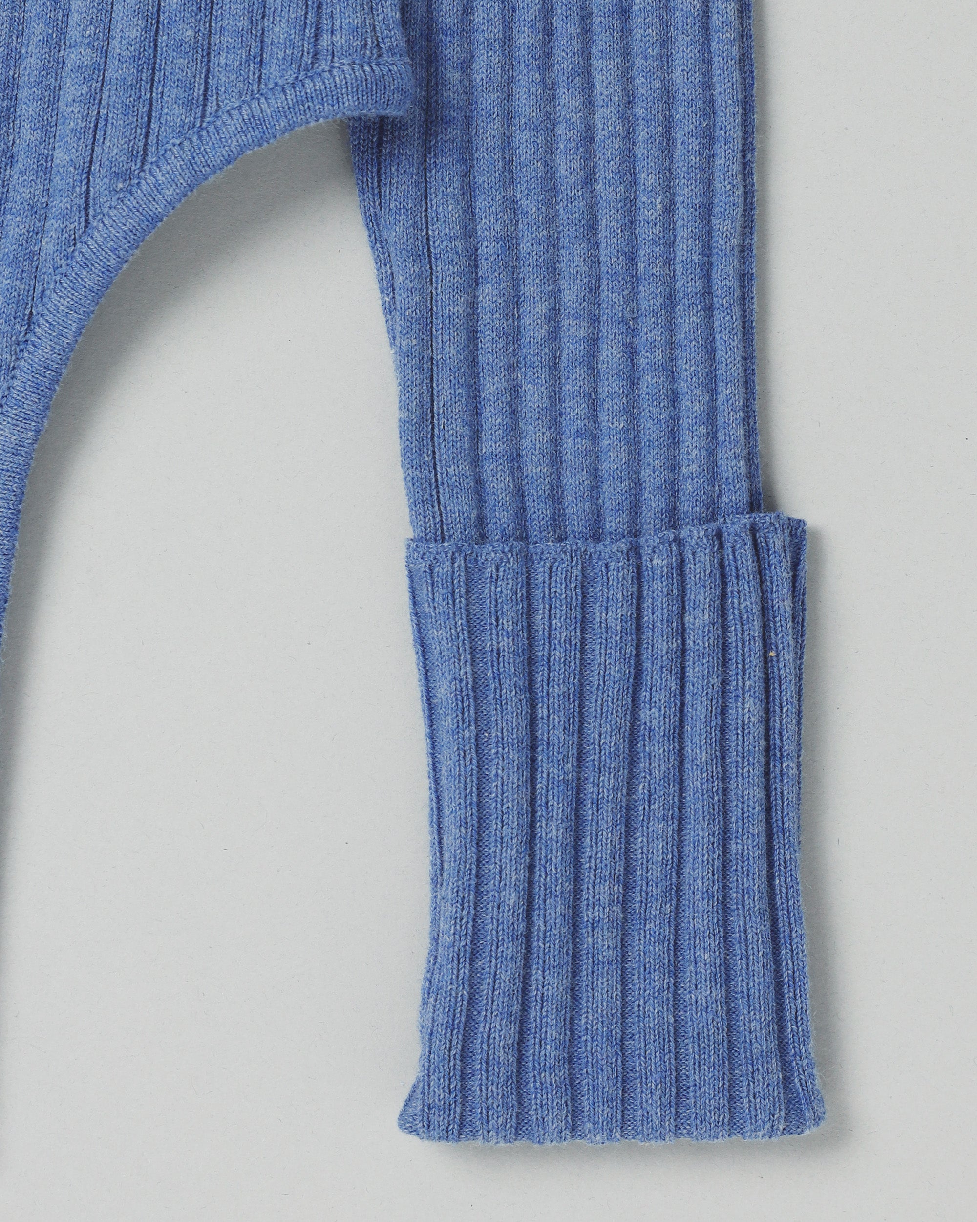 Garter cut rib zip top (high-neck)