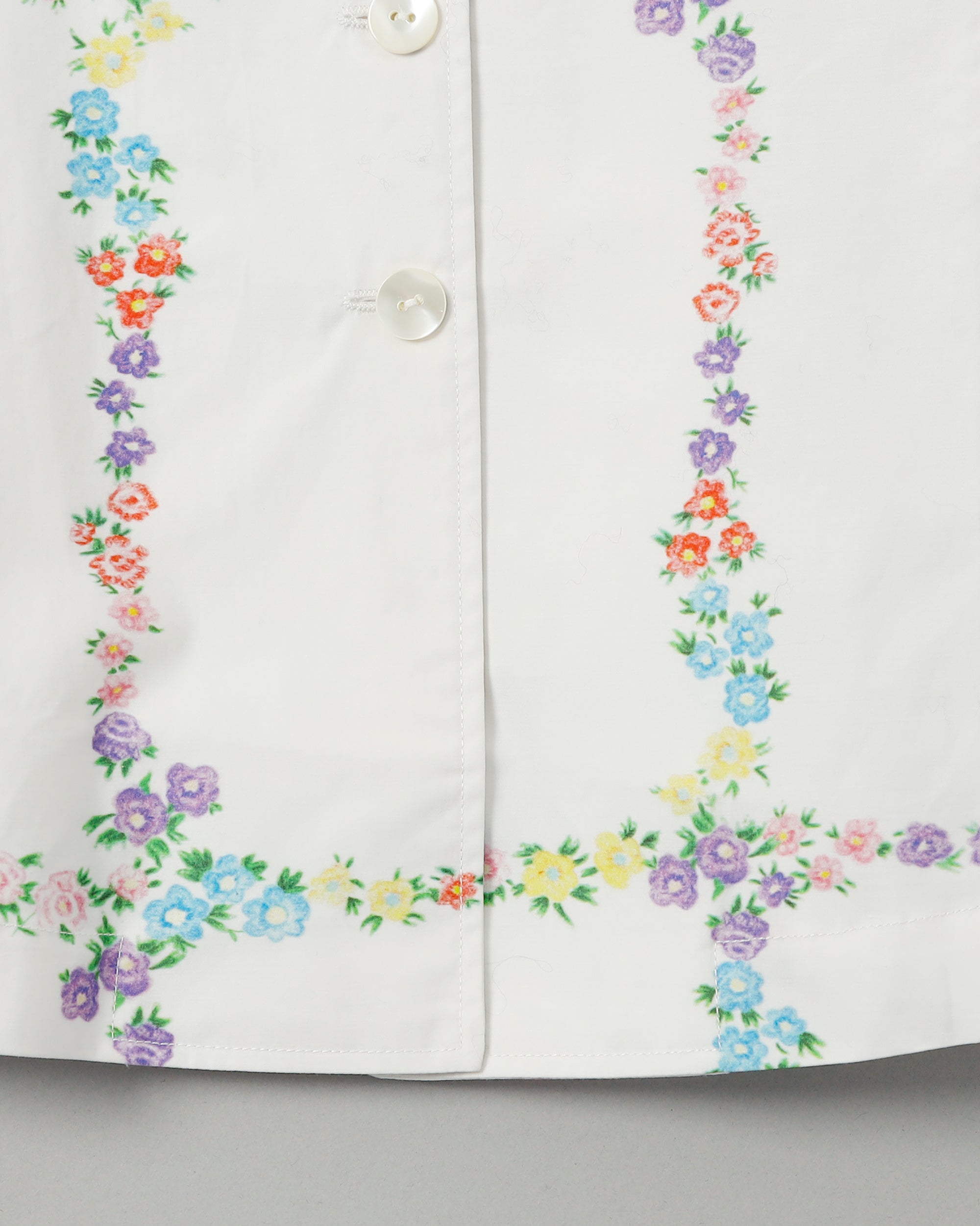 <b>yuhan wang</b><br>floral checked blouse