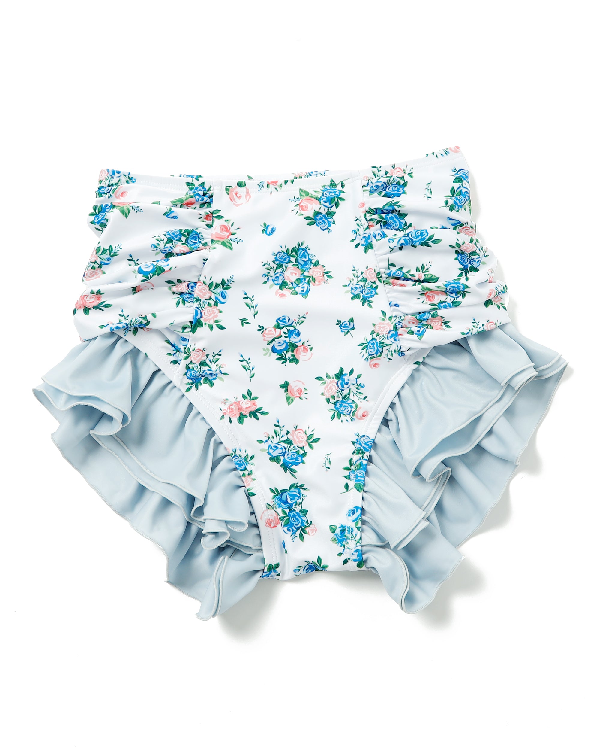 flower puff sleeve bikini
