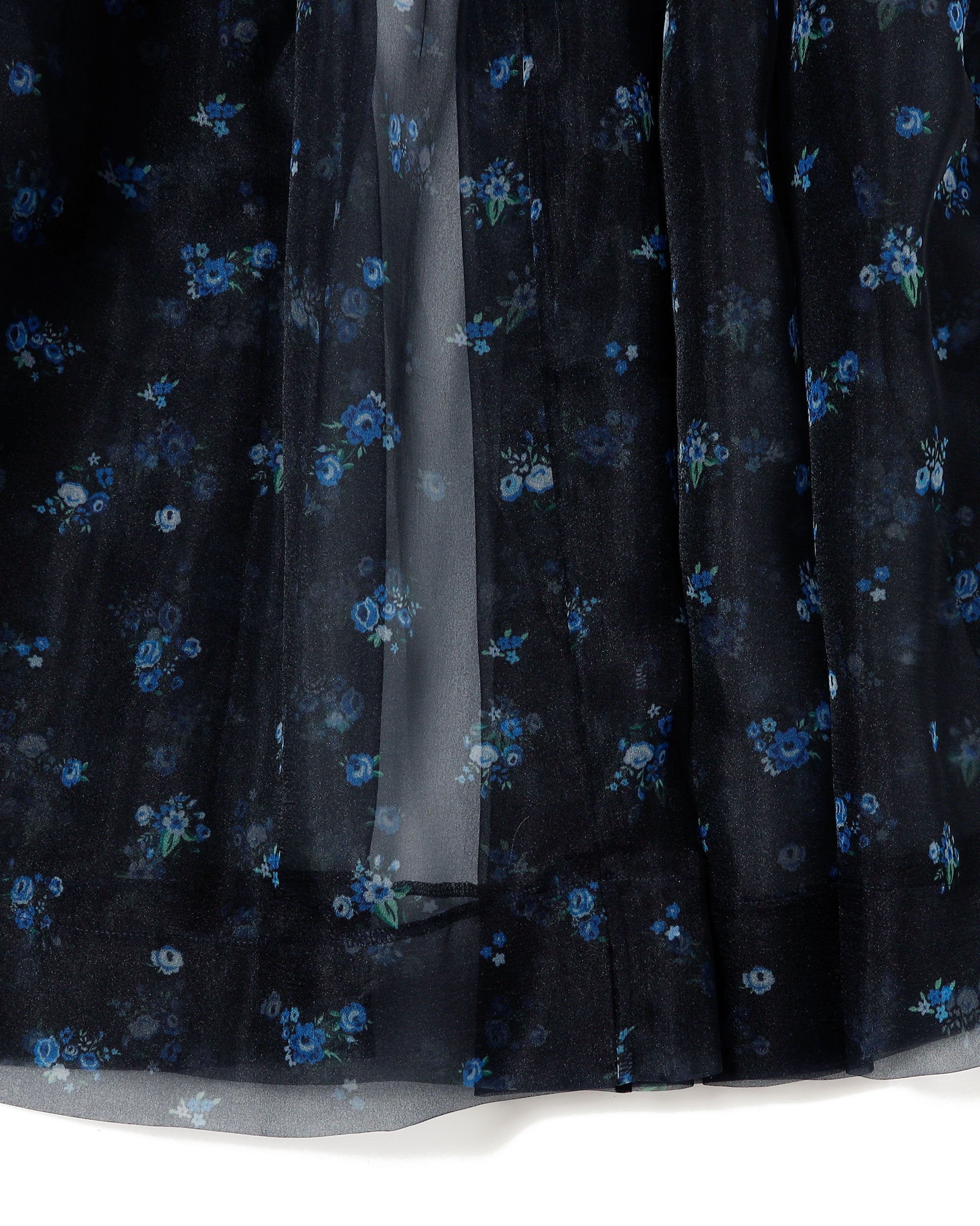 Organdy tiered cami dress (Navy flower)