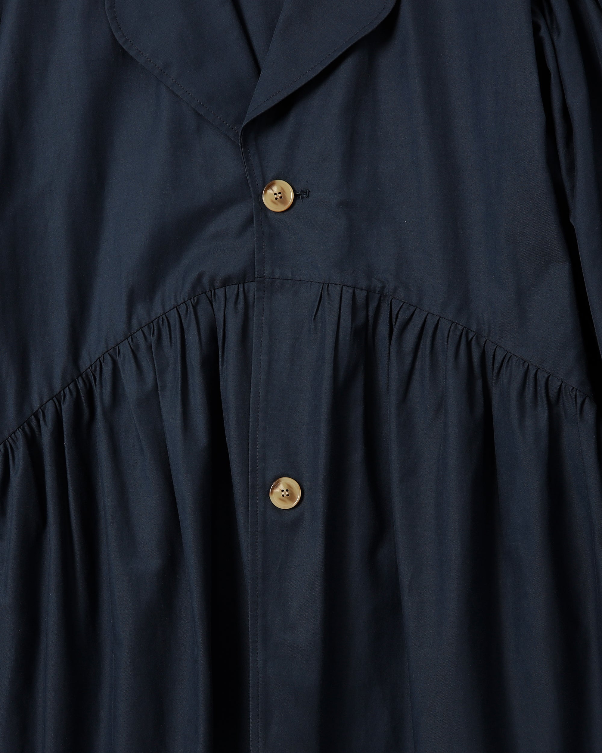 Balloon gather coat (navy)