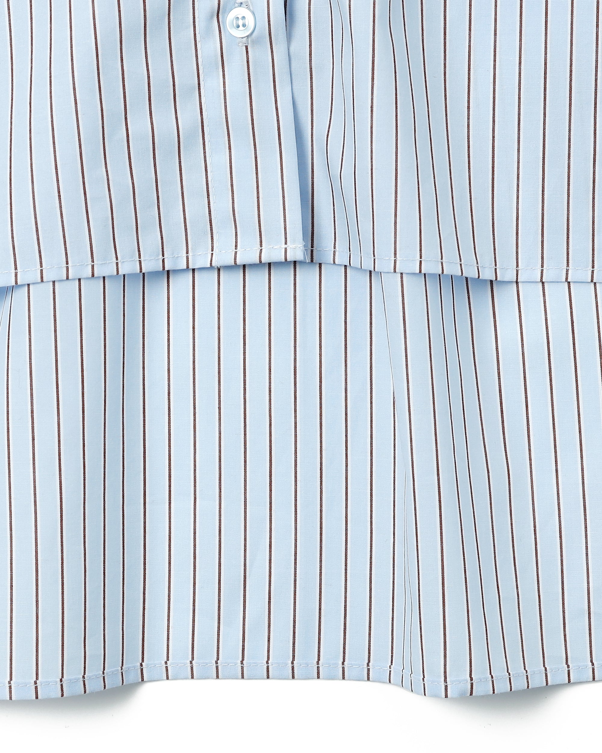 Ribbon tie blouse (stripe)