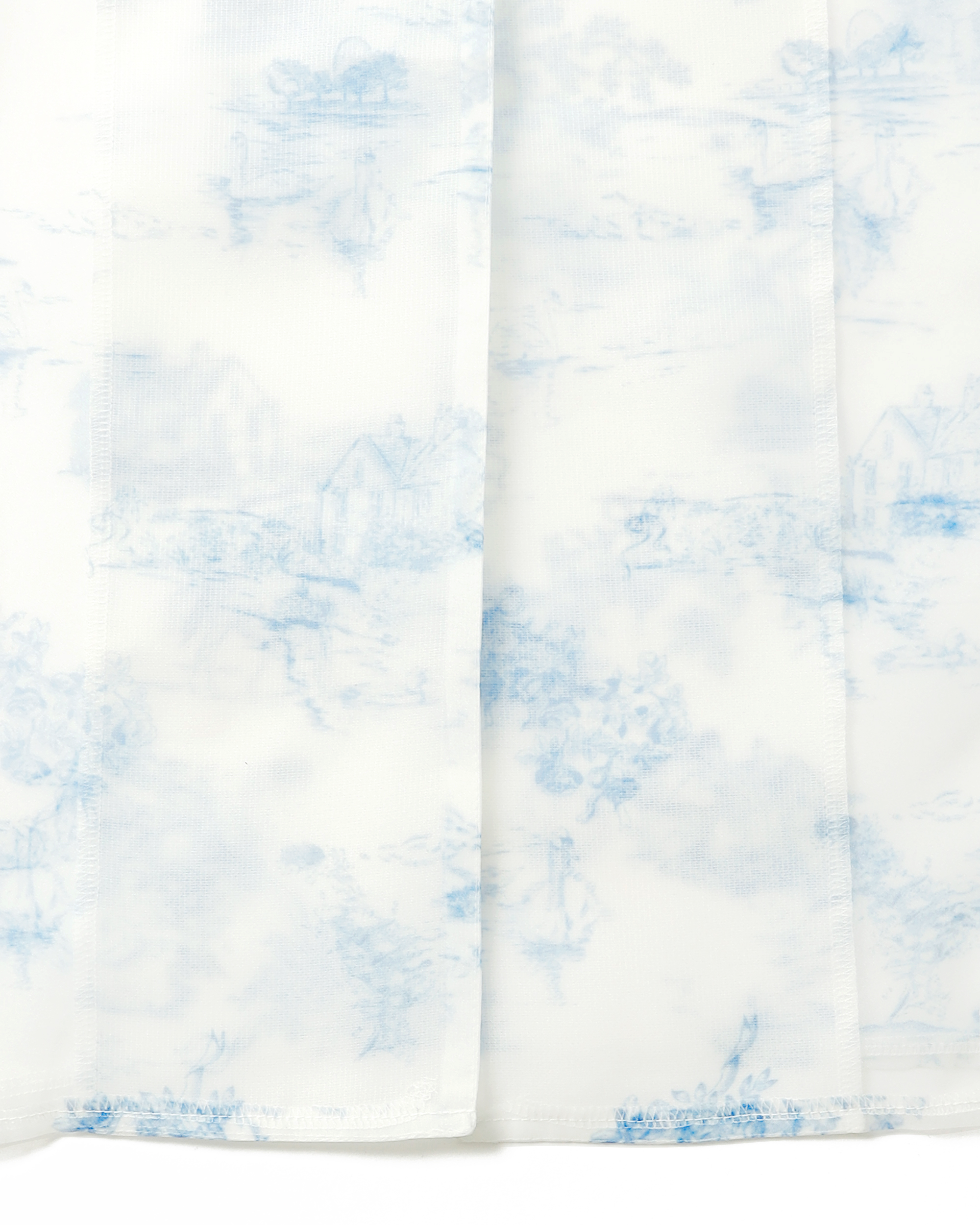 Toile de Jouy organdy dress coat dress