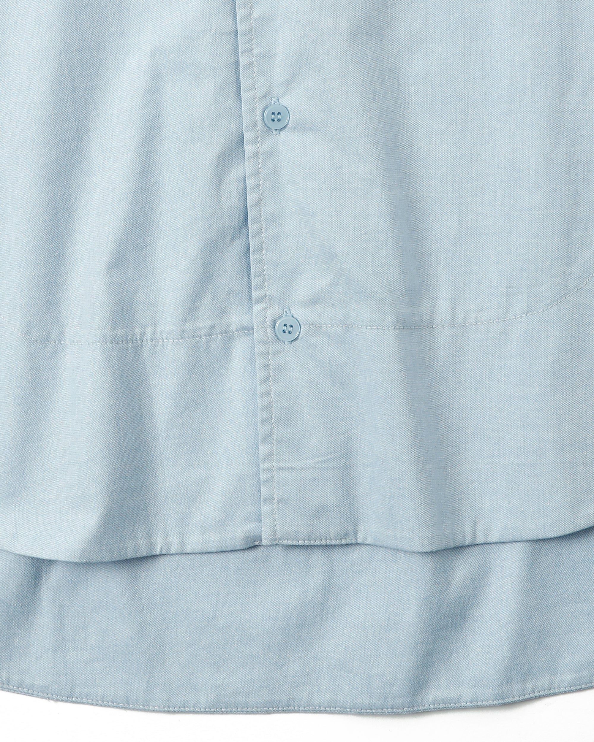 Wave hemline shirt (pink / blue / gray)