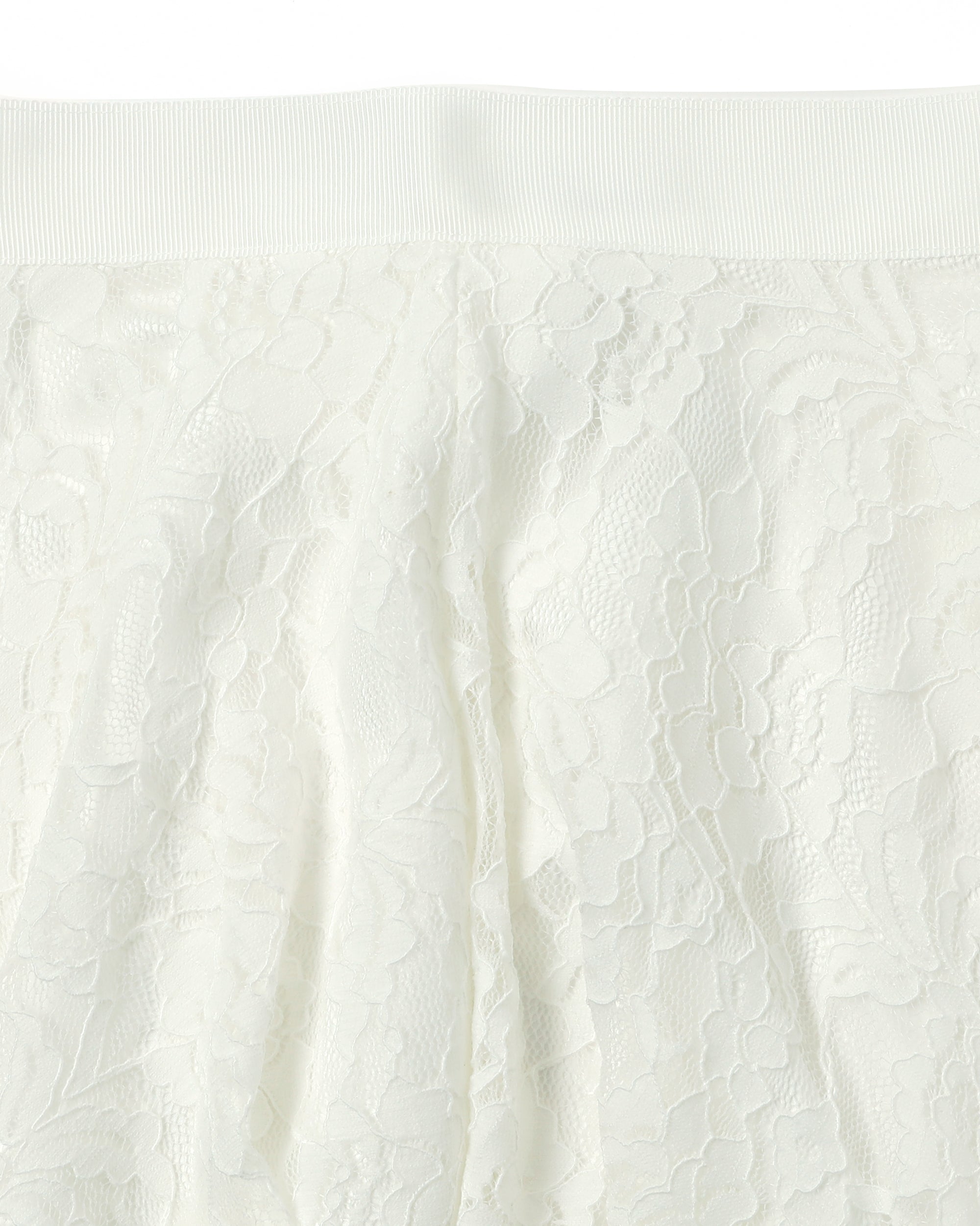 Lace draped wrap skirt