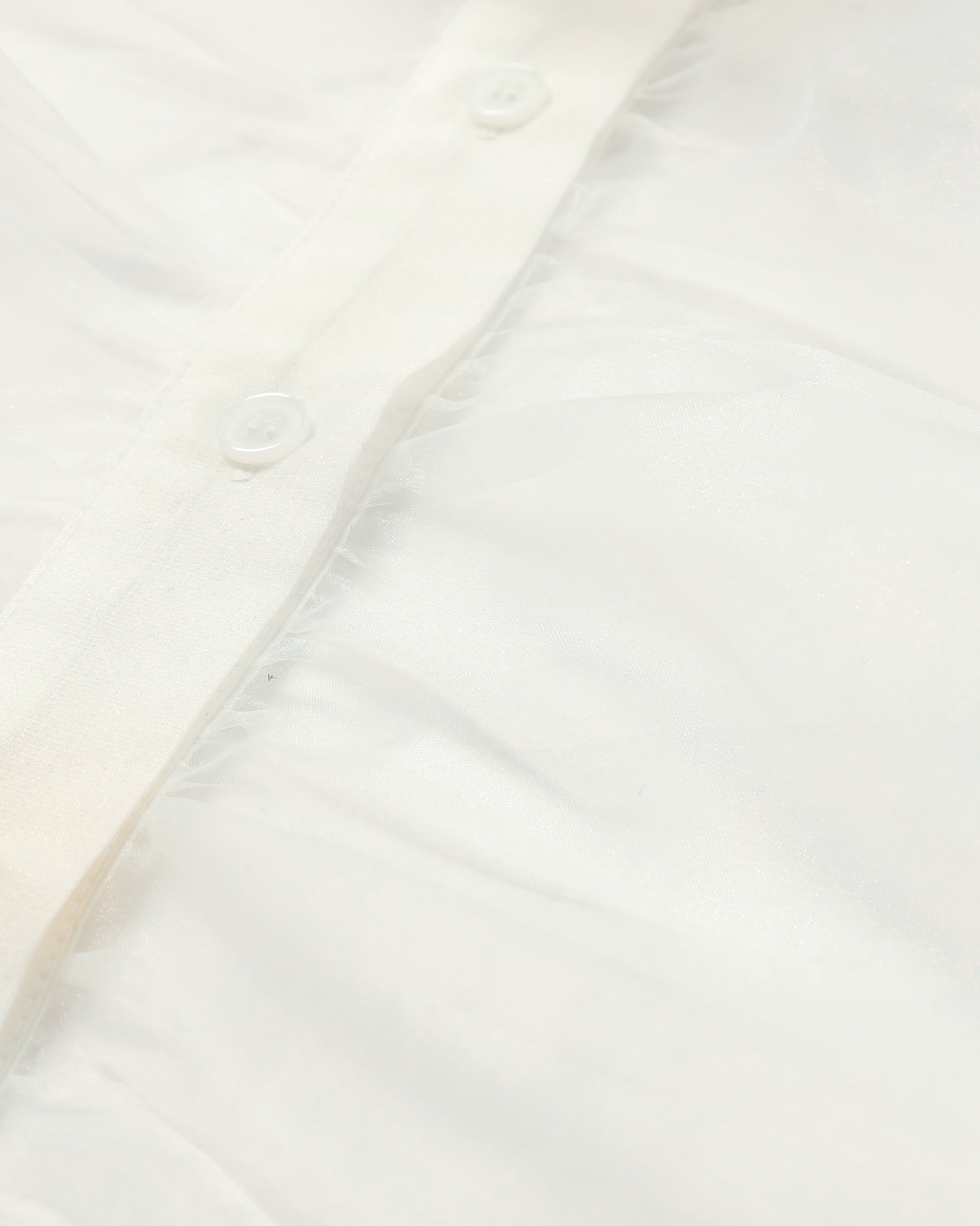 Ribbon tie blouse (white)