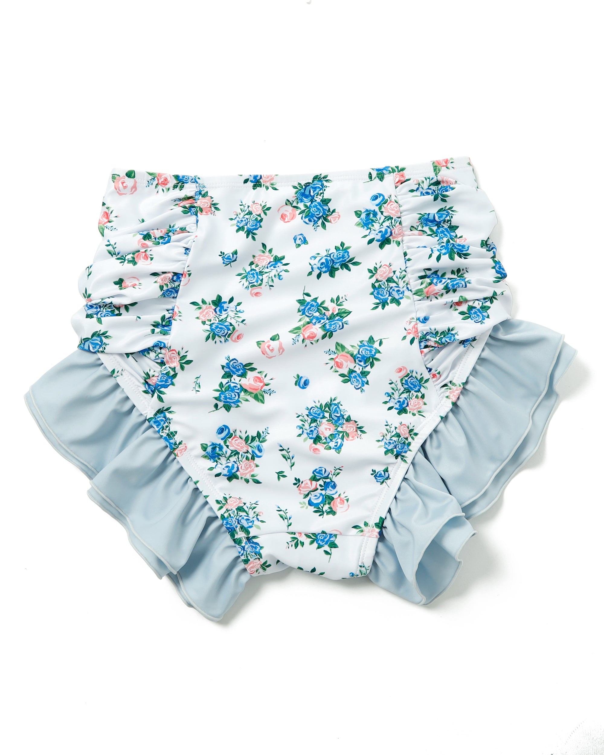 flower puff sleeve bikini