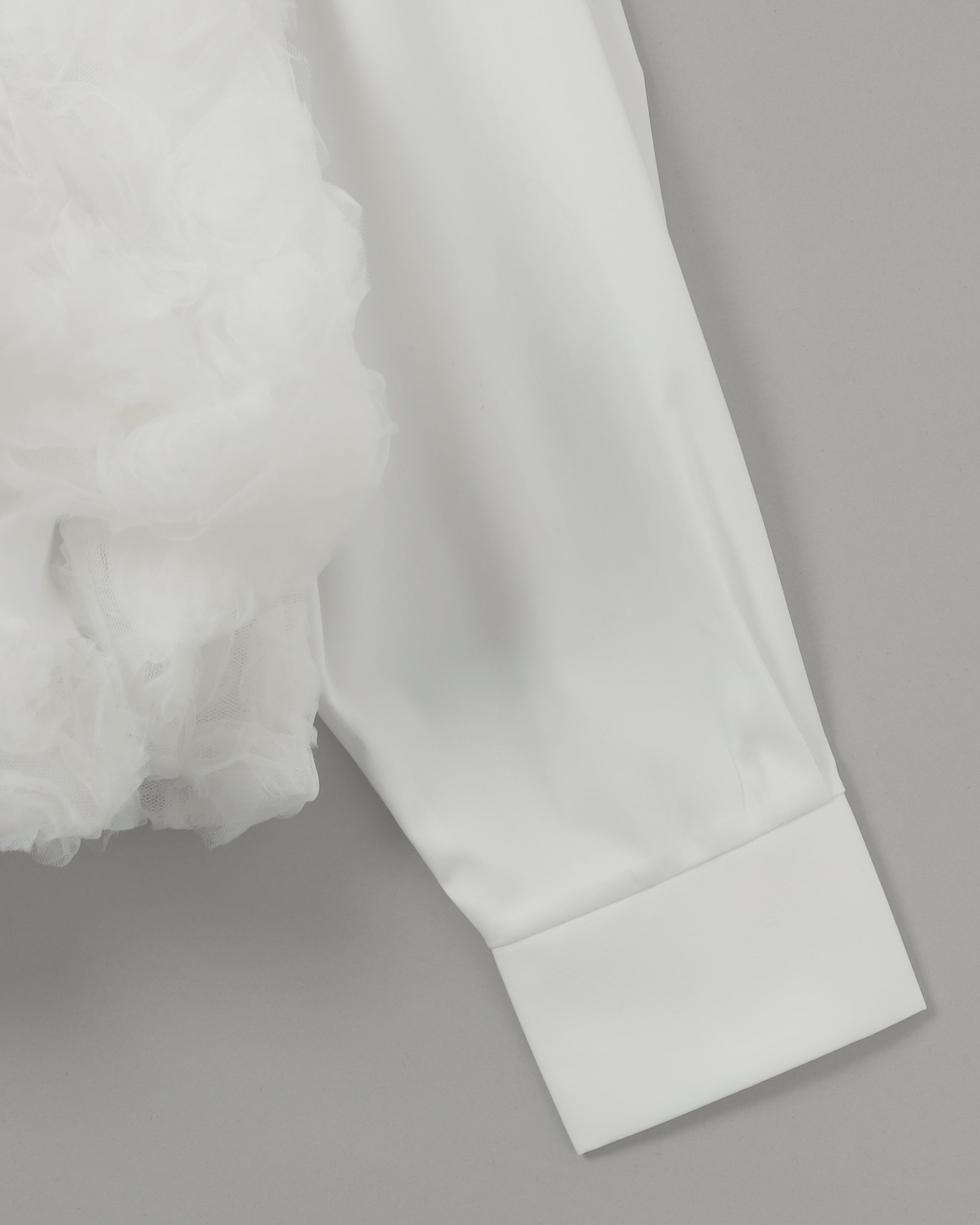 Tulle balloon hoodie shirt