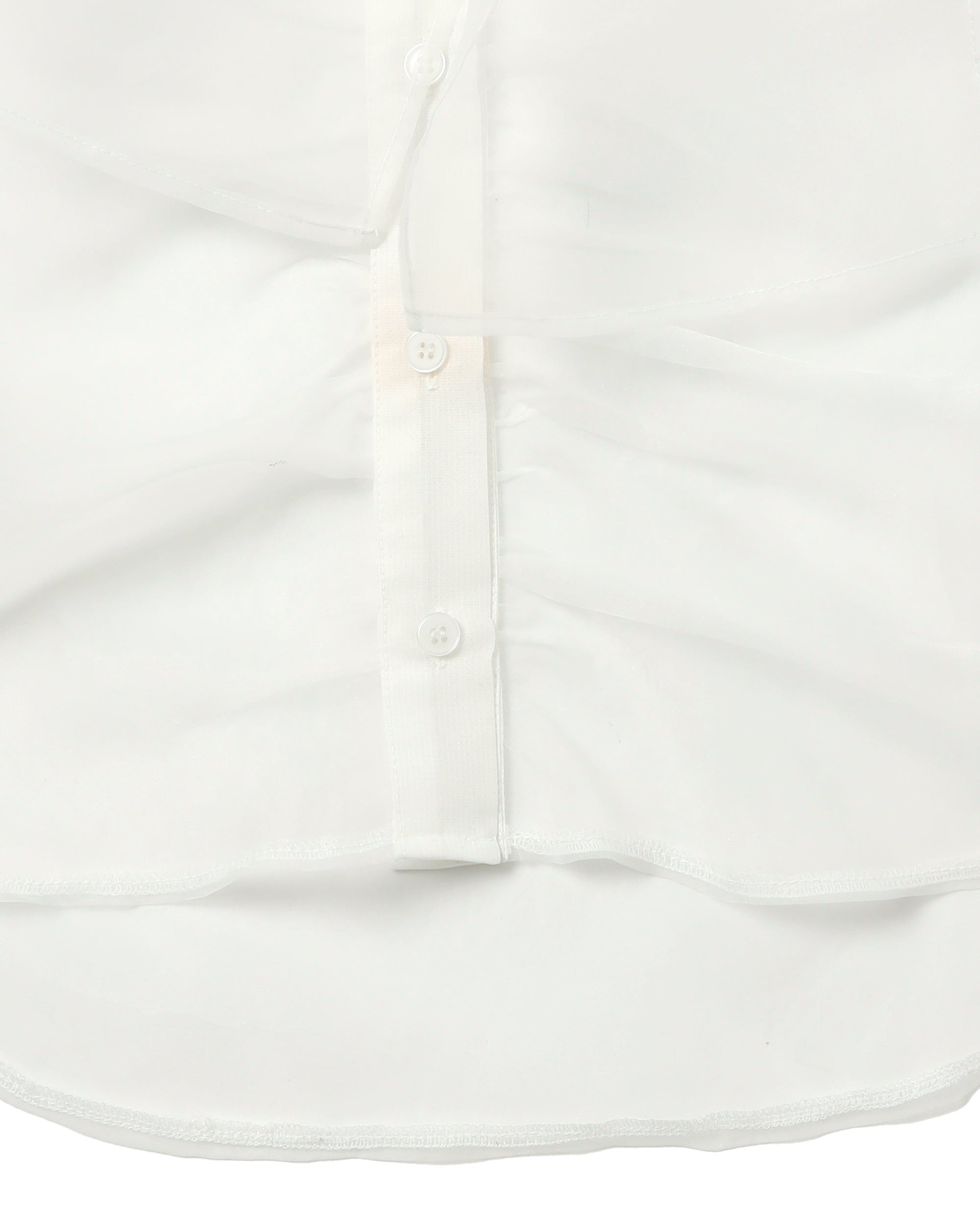 Ribbon tie blouse (white)