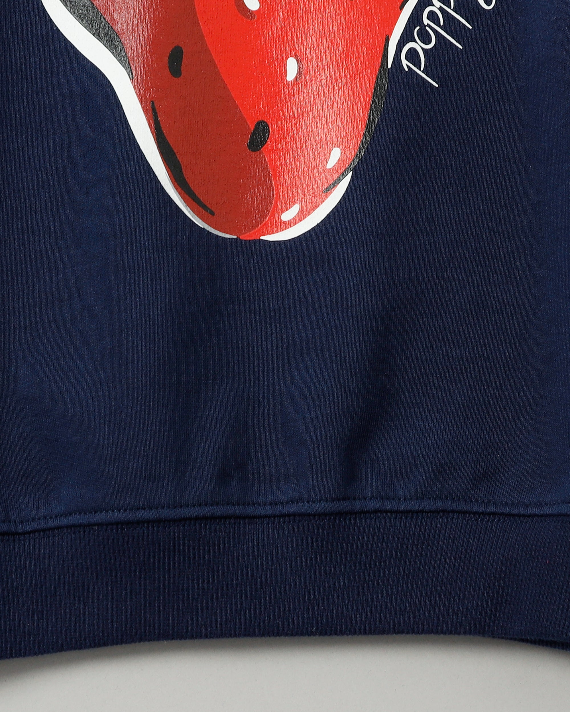 KIDS strawberry printed sweatshirts (Navy)