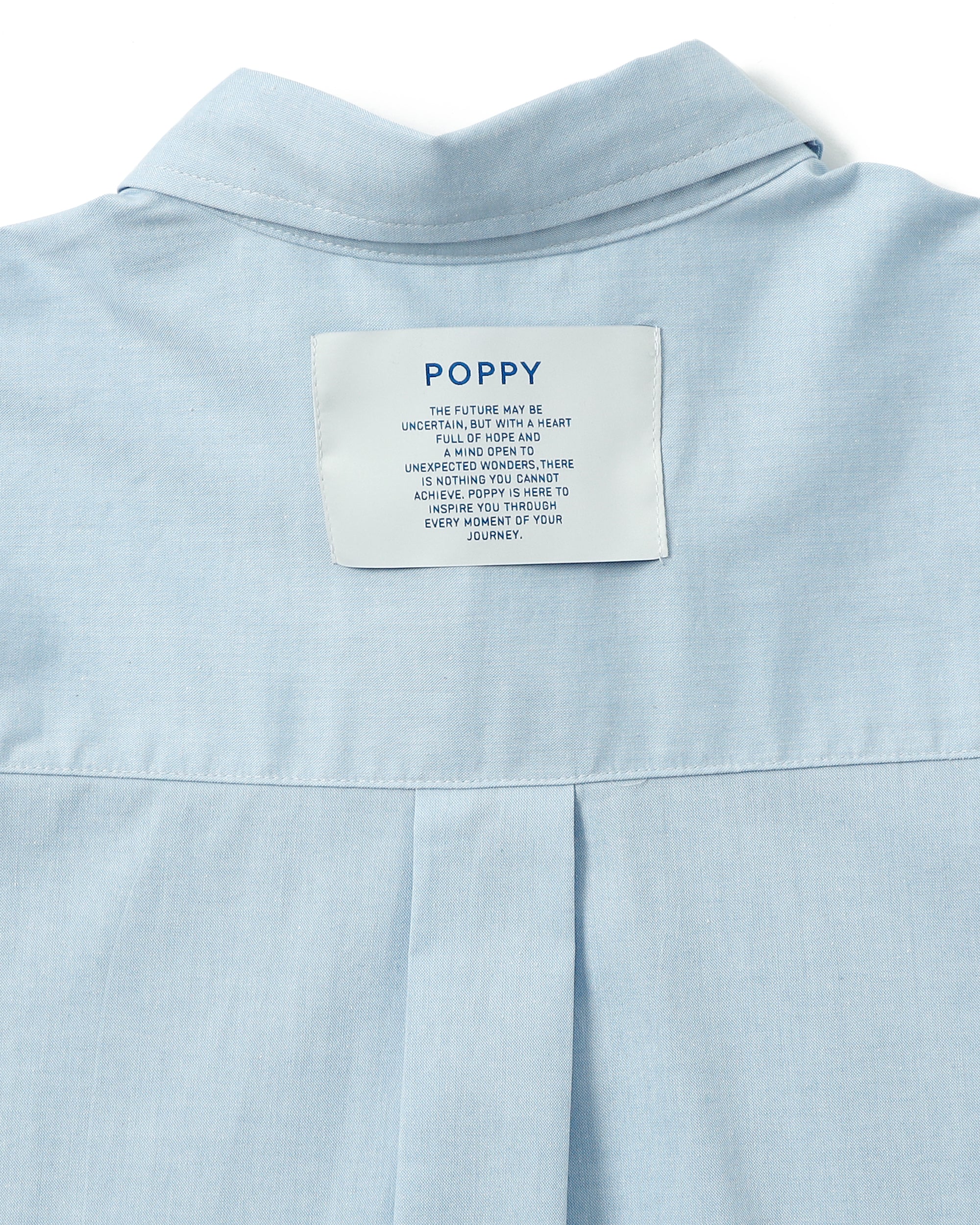 Wave hemline shirt (pink / blue / gray)