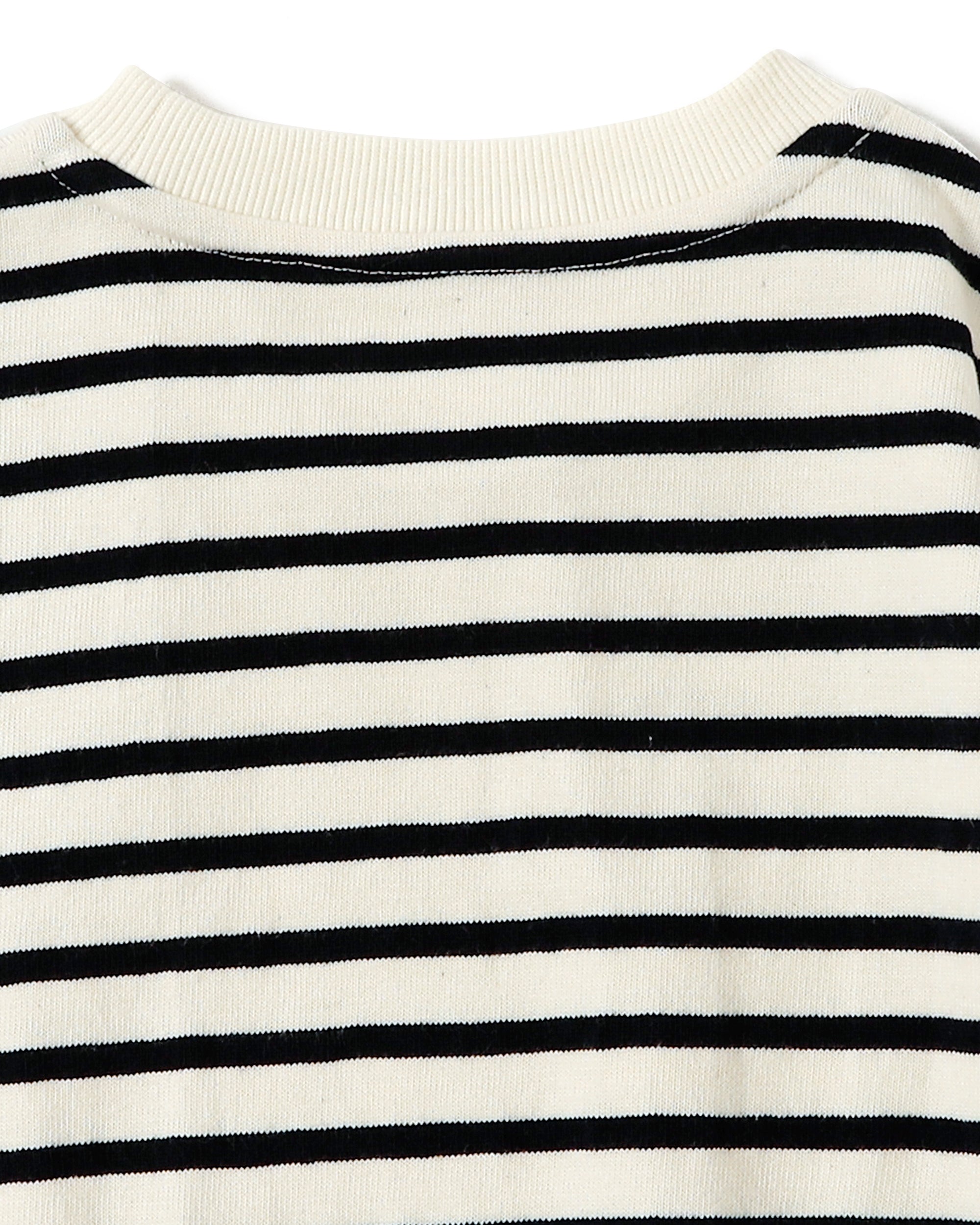 KIDS Strawberry printed T-shirts (Navy border)