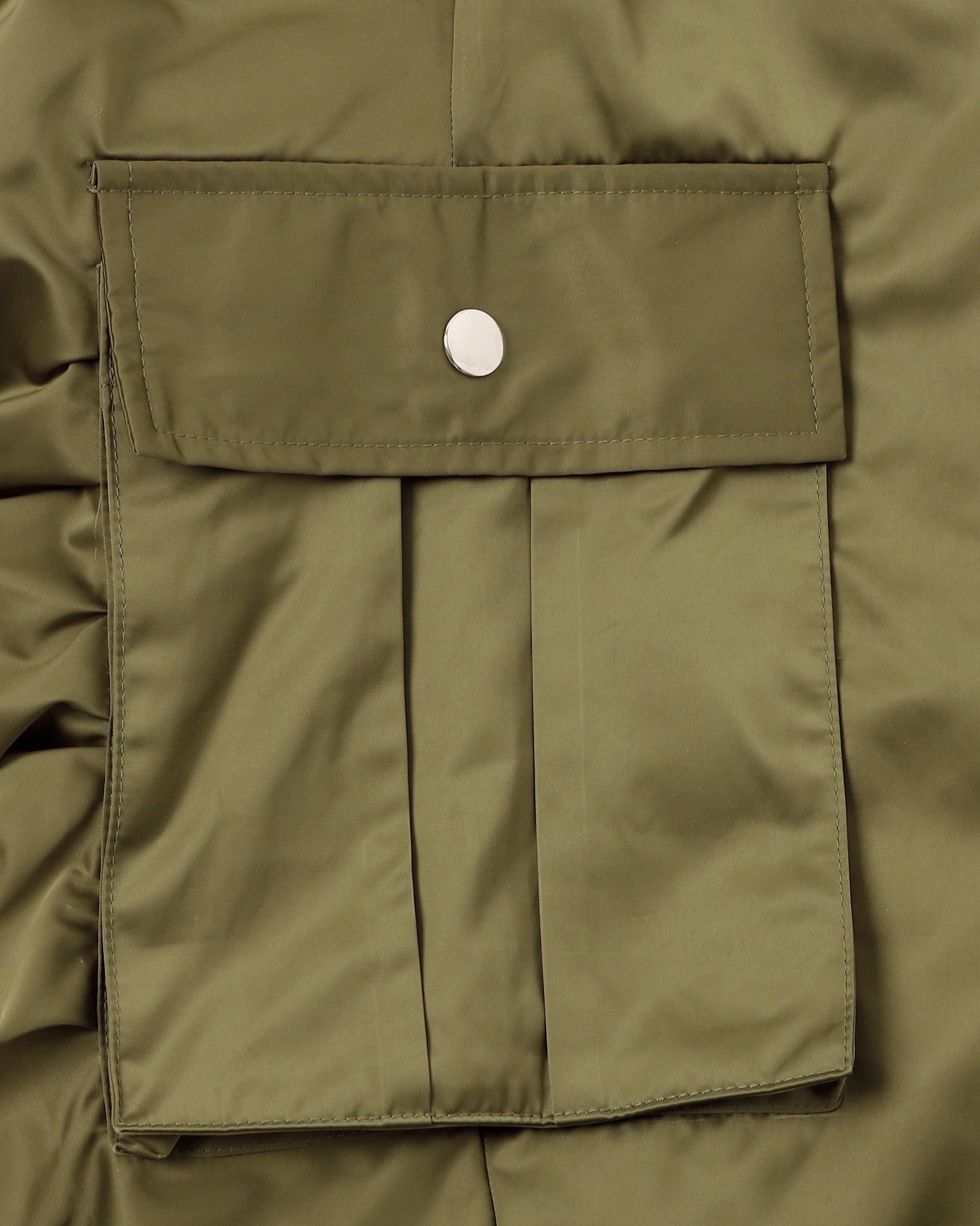 GATHER RIBBON CARGO PANTS (KHAKI)