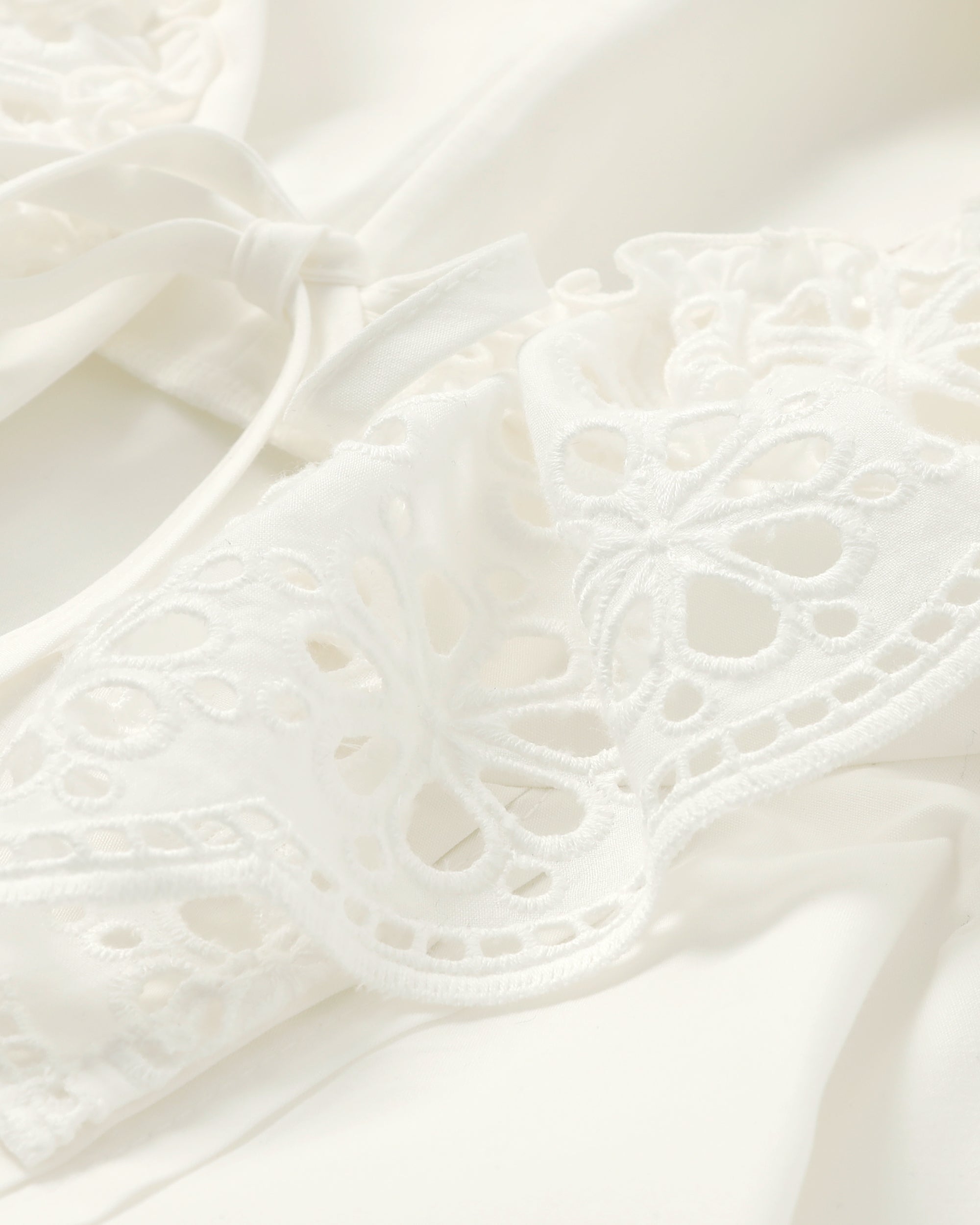 Cotton lace hoodie dress