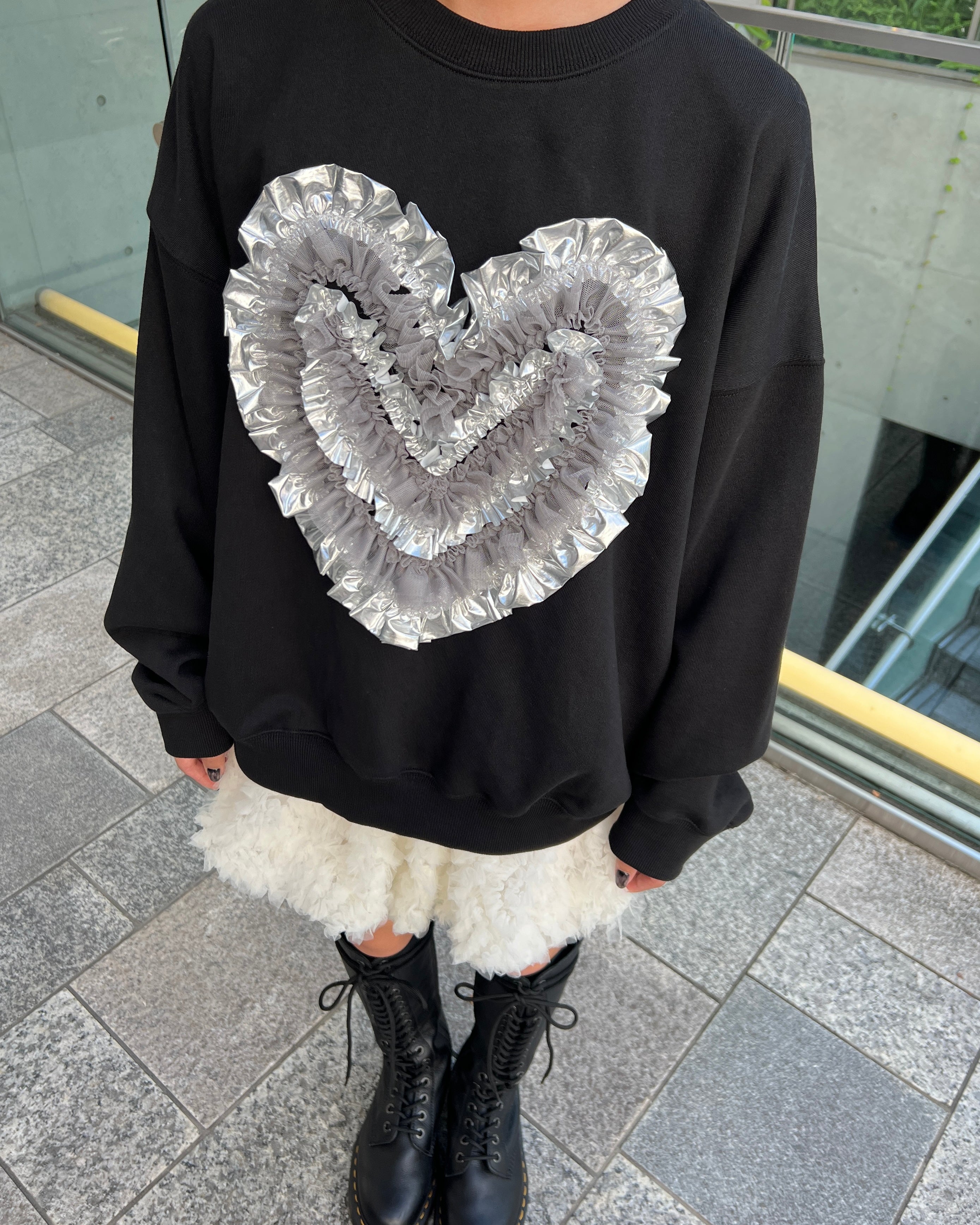 Tulle balloon mini skirt