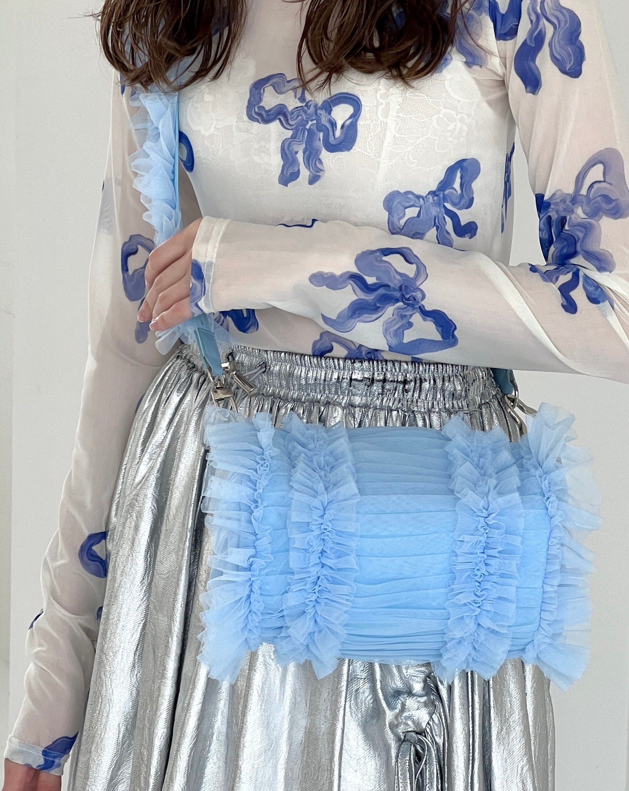 Tulle Frill Bag (blue)
