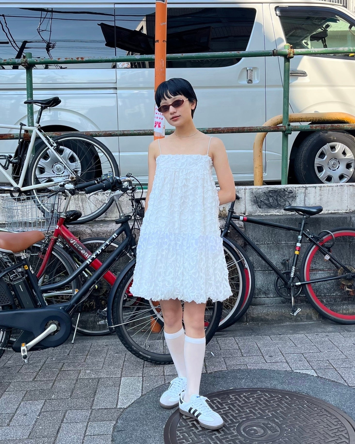 Flower tulle balloon tunic