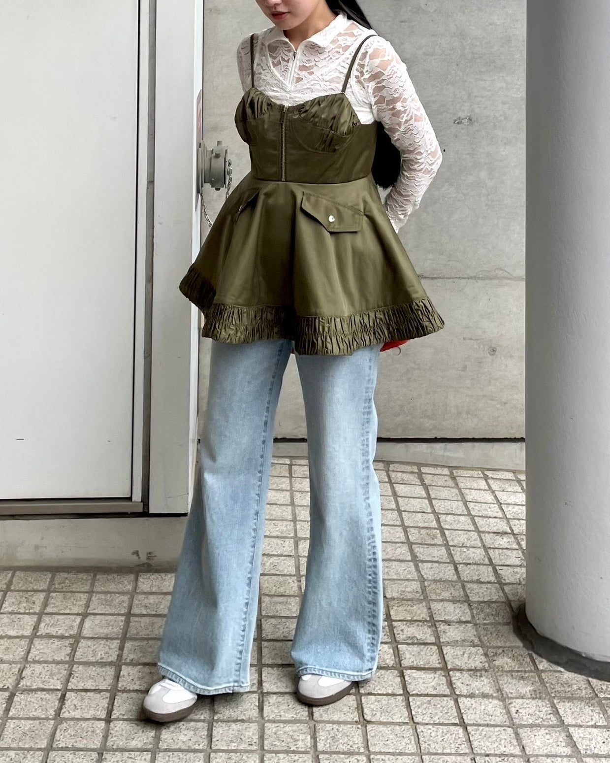 Military flare tunic