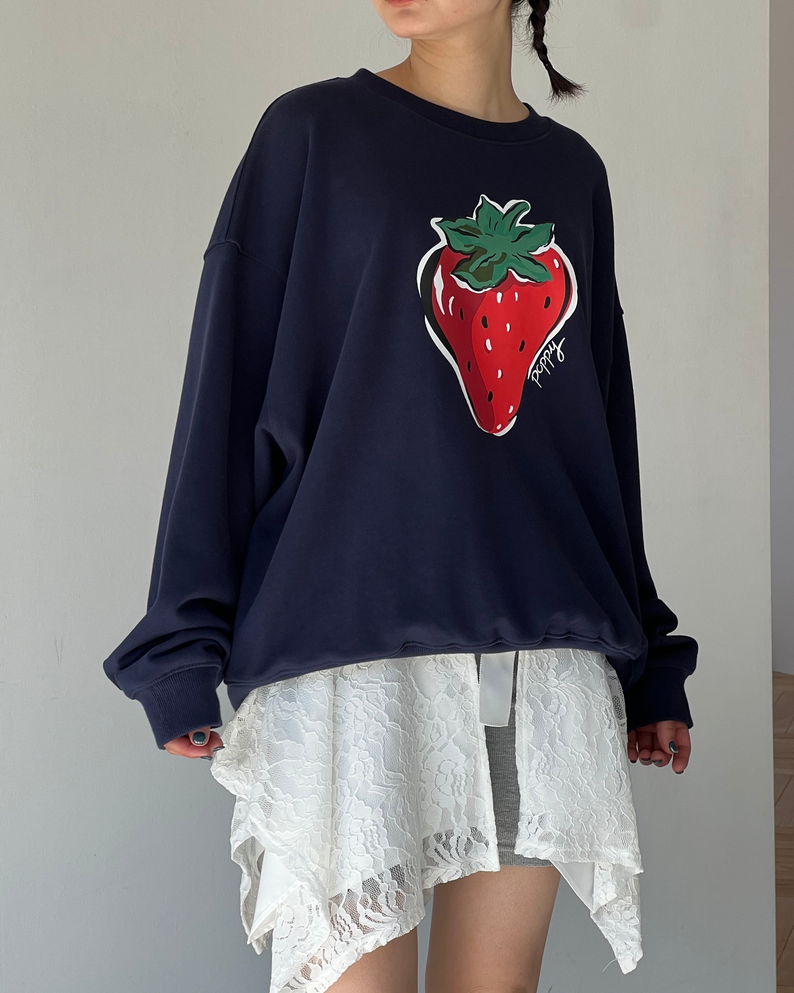 Lace draped wrap skirt