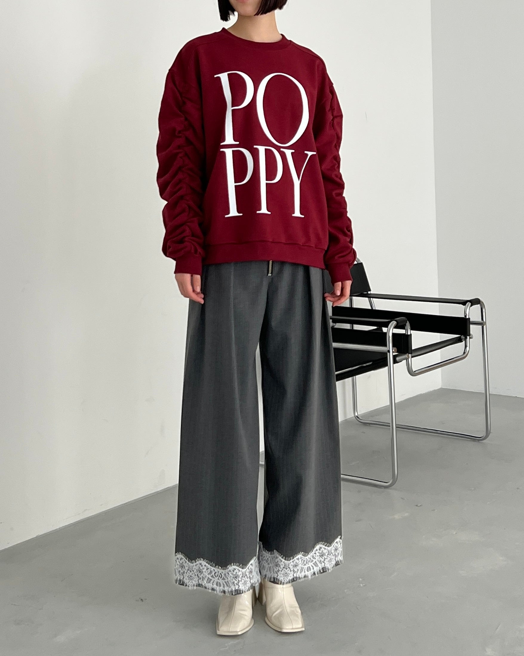 Corset wide pants (stripe)