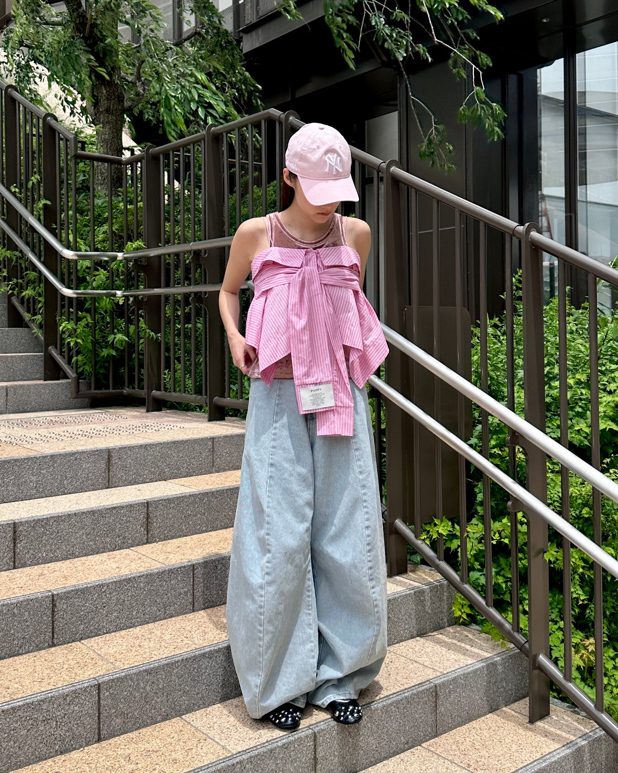 Handkerchief hem 2way bustier/skirt