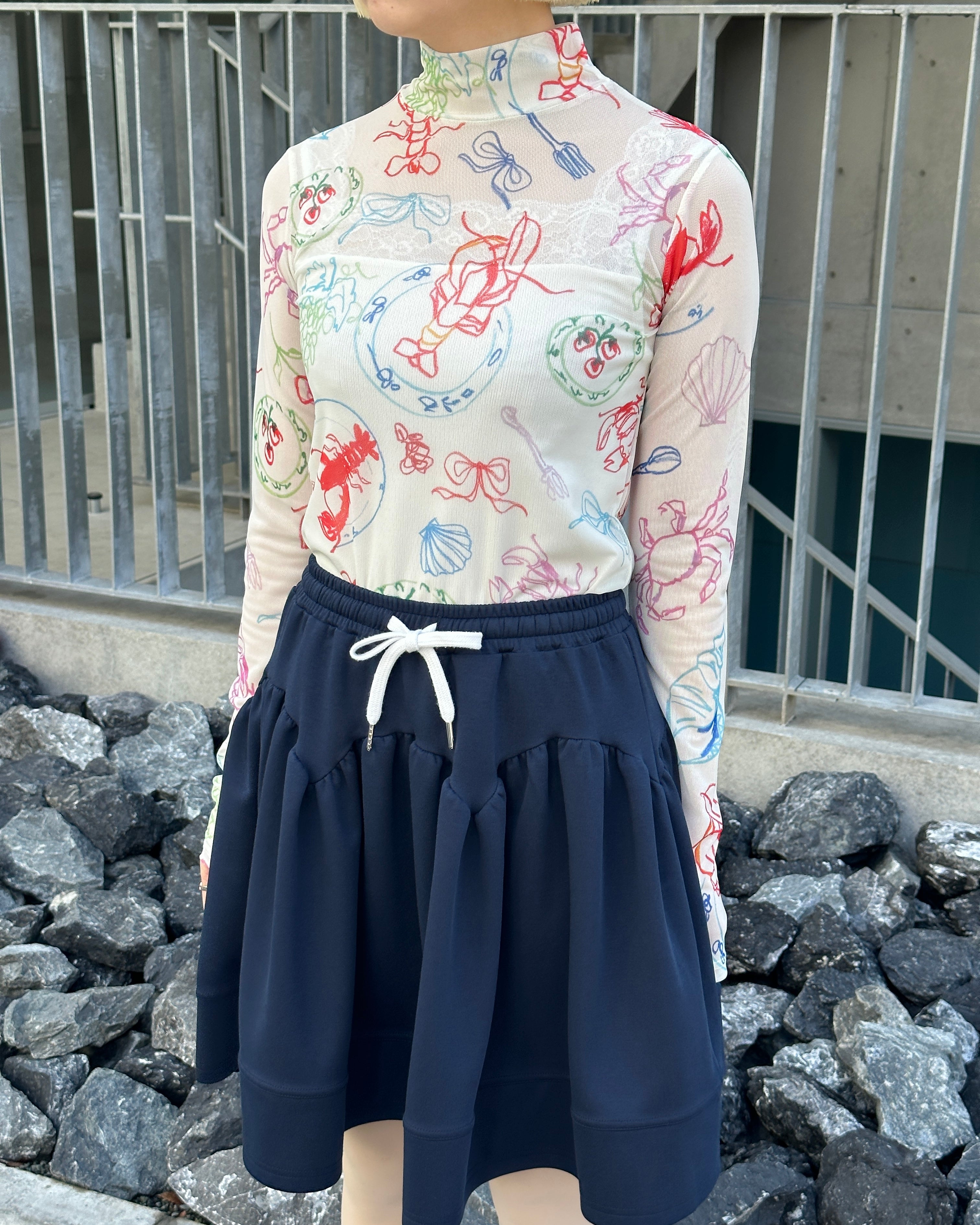 Sea Paradise see-through tops (high neck)