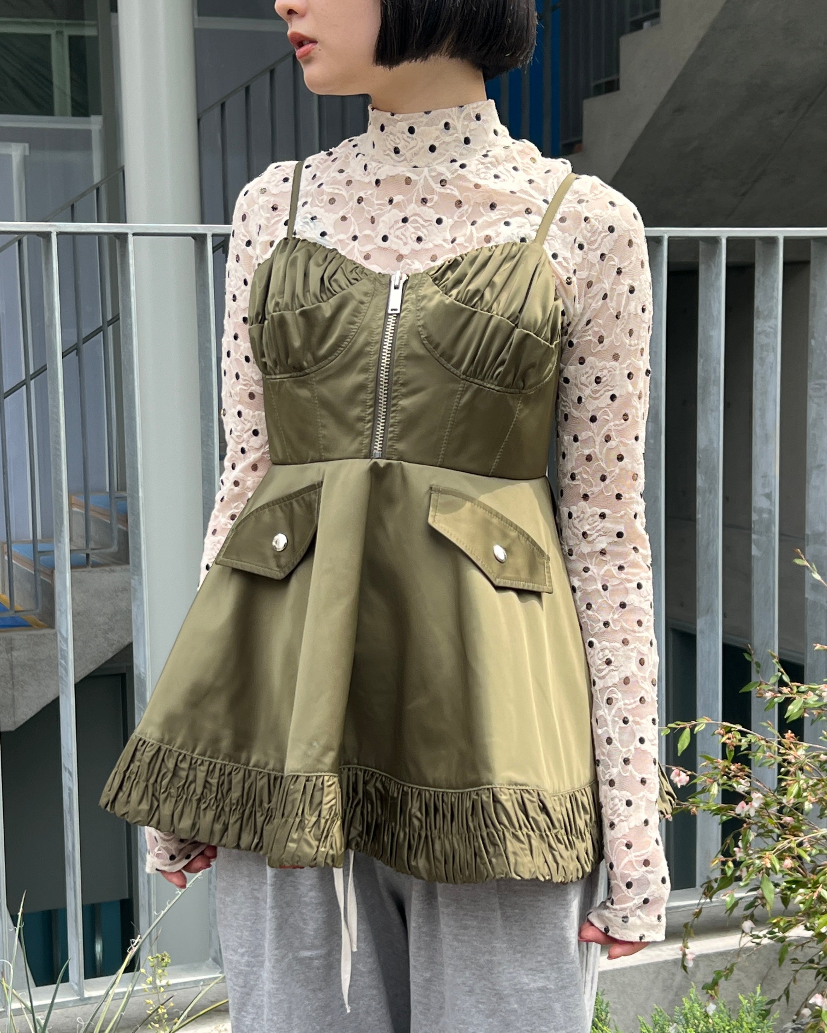 Military flare tunic