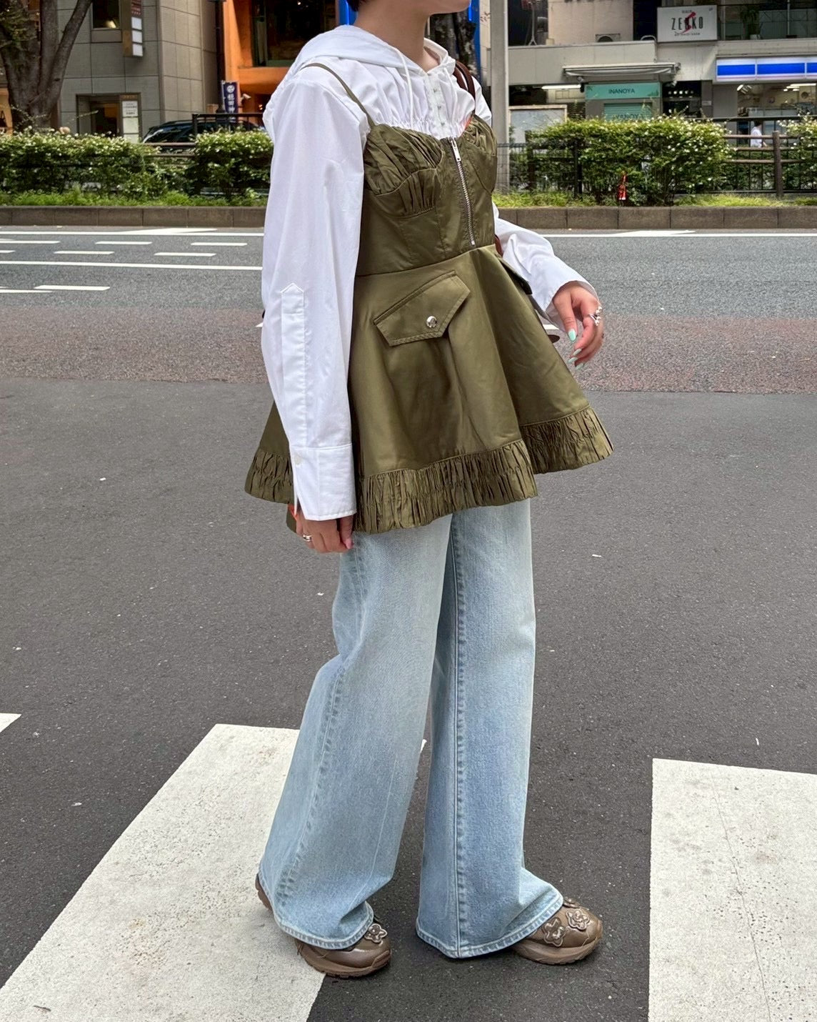 Military flare tunic