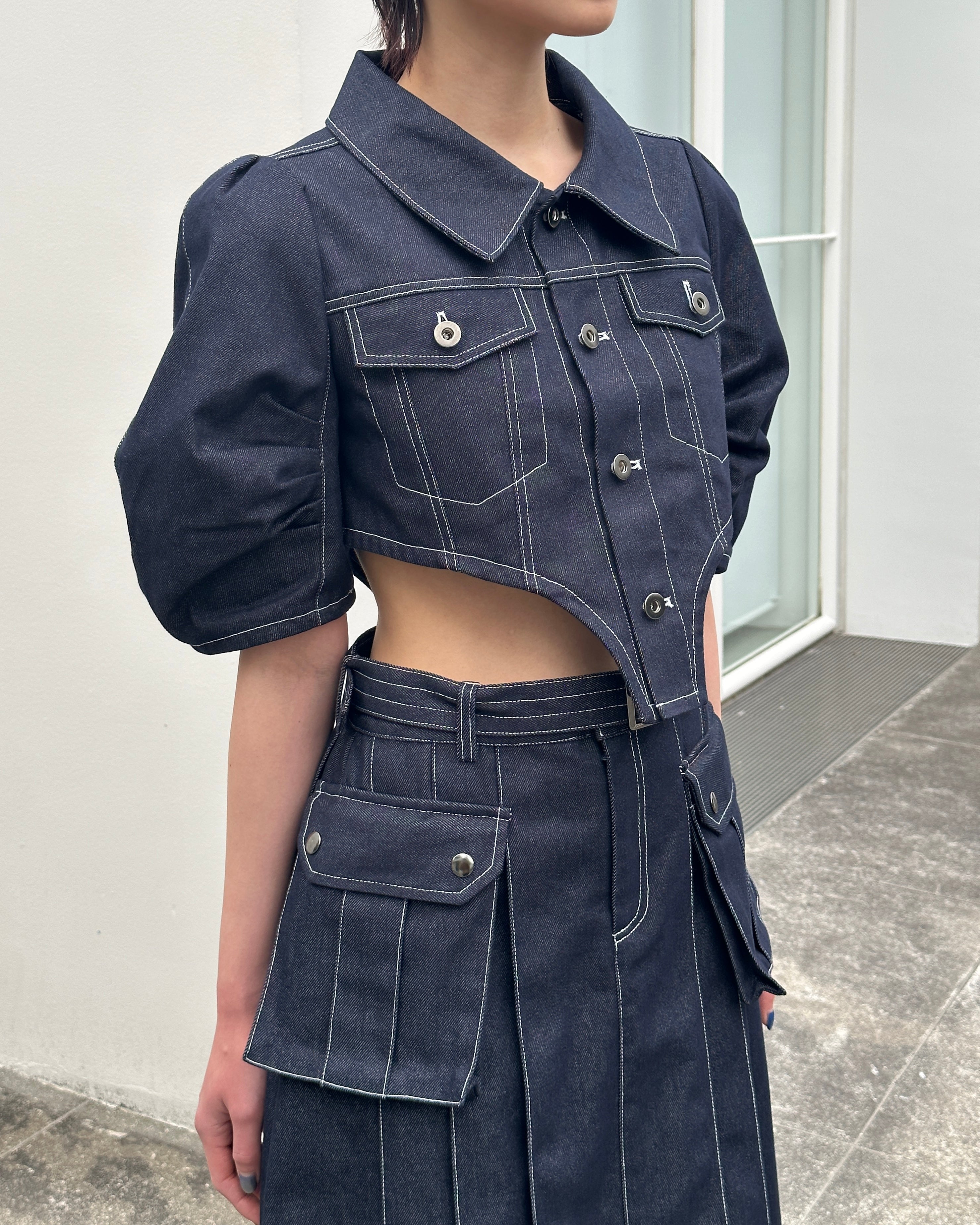 Cutline denim jacket