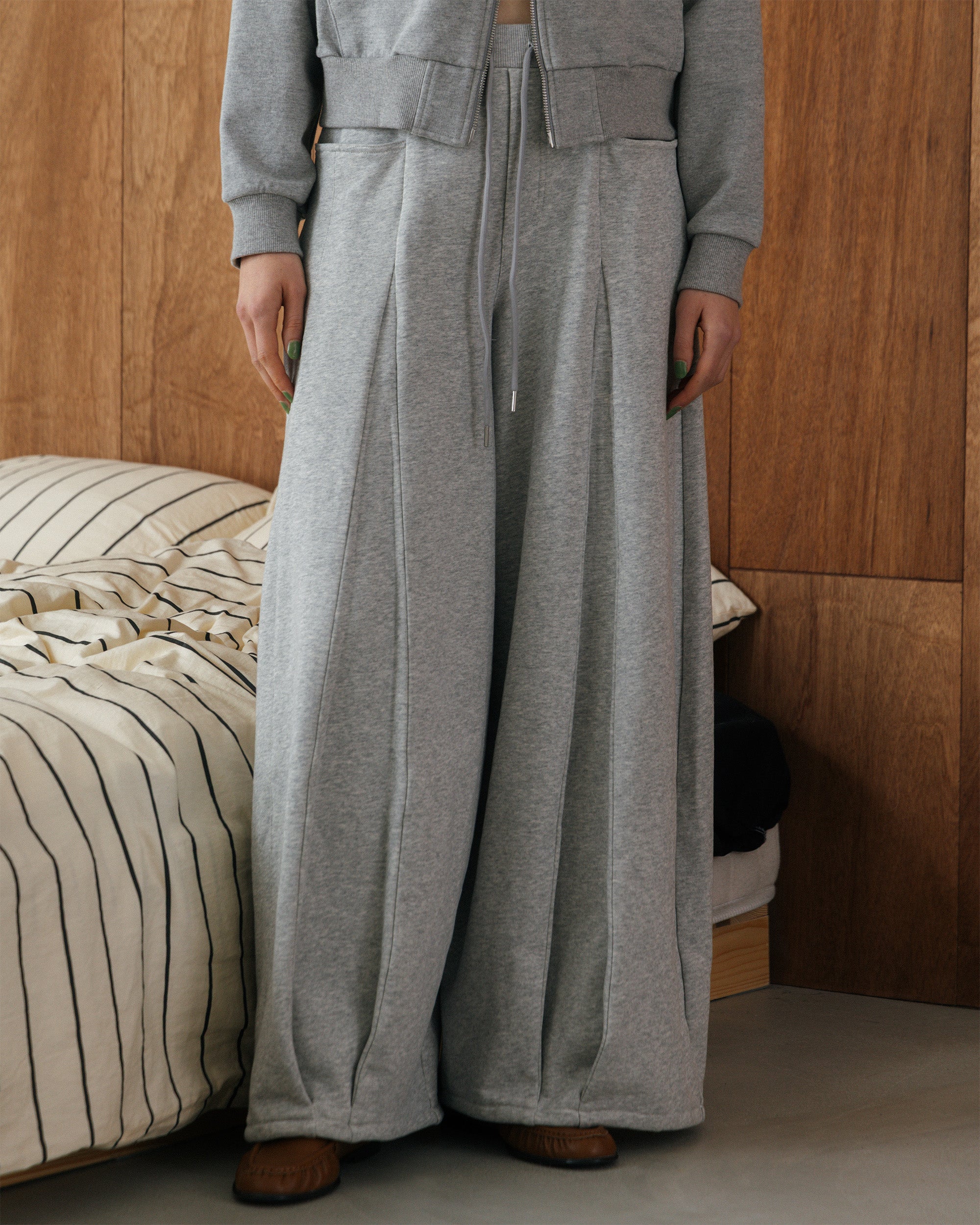 褶襉氣球運動褲