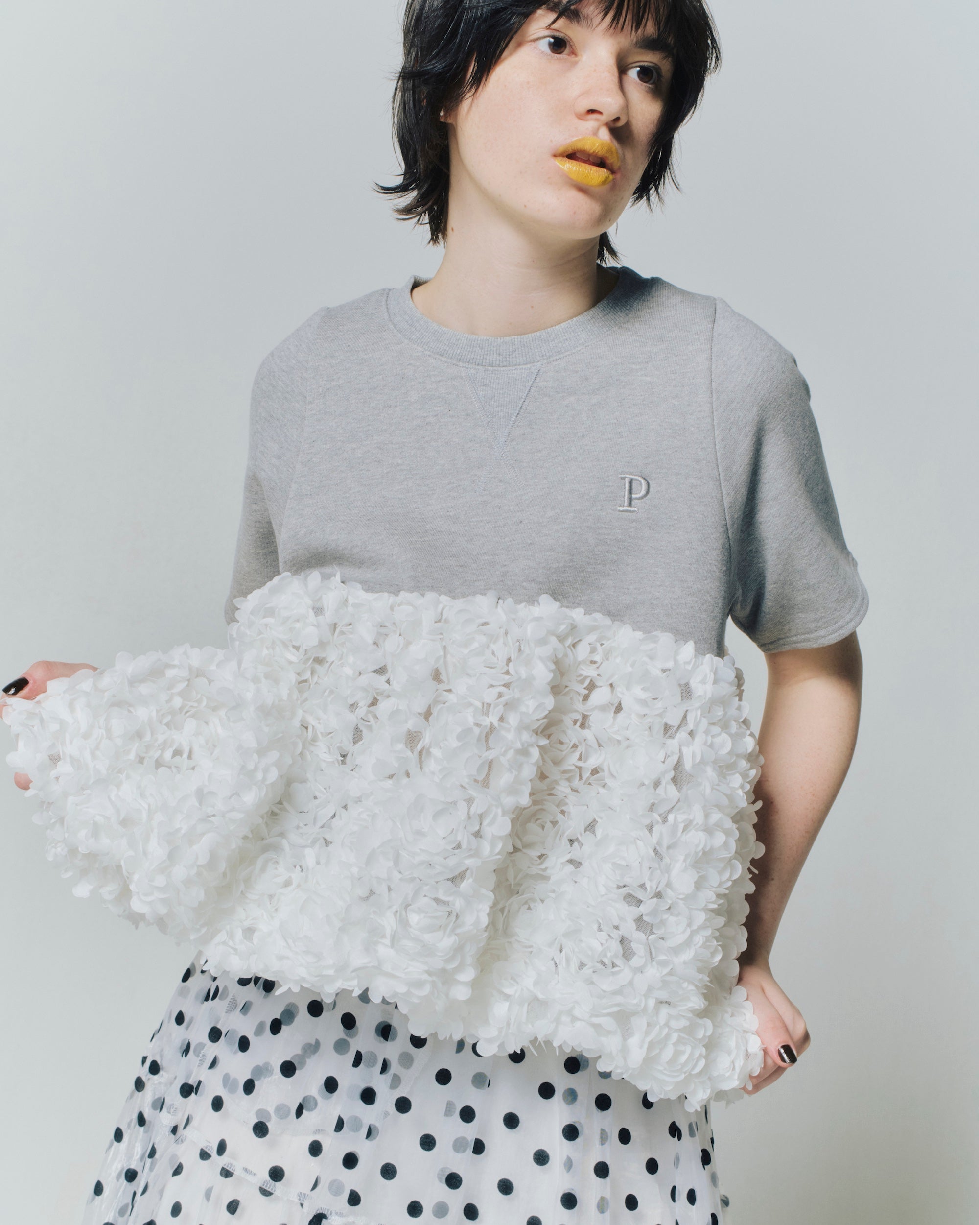 bubbles 薔薇刺繍tops Bubbles - bubbles 薔薇刺繍topsの通販 by candy rock stars｜バブルス