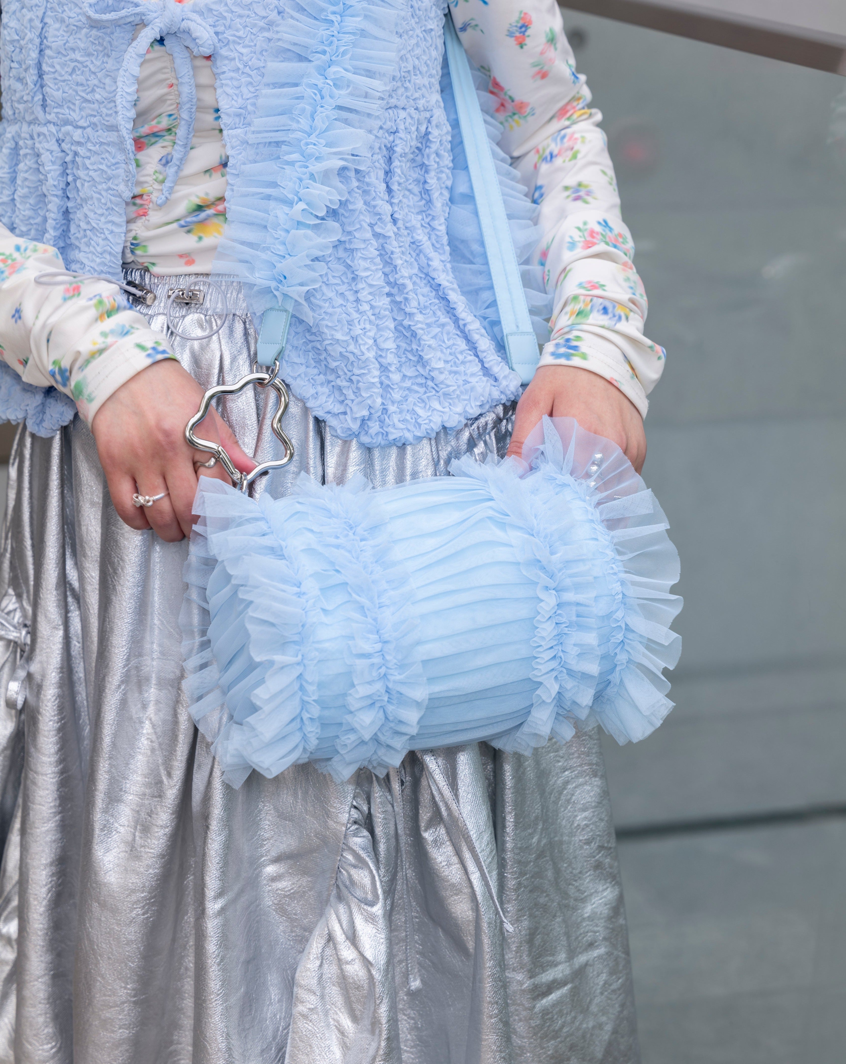 Tulle Frill Bag (blue)